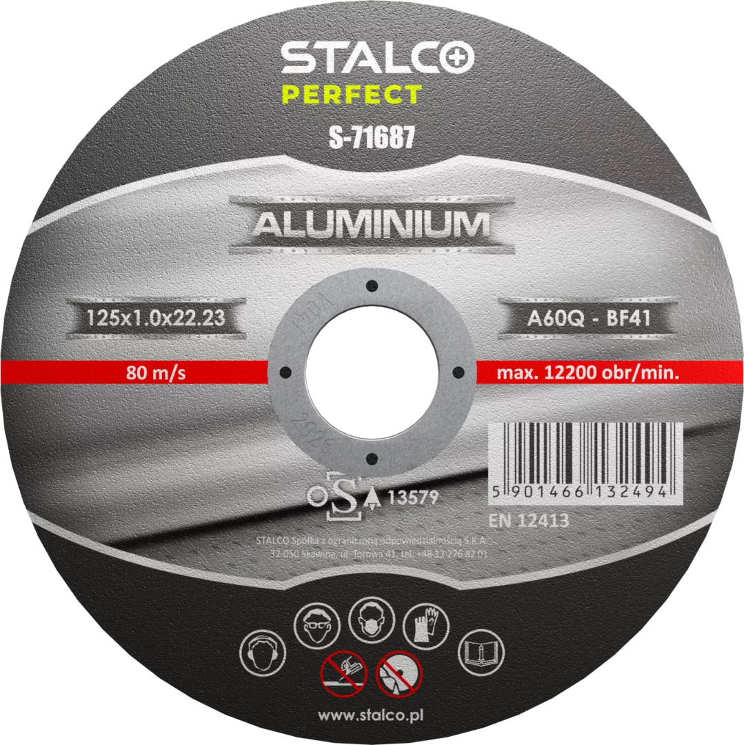 Tarcza do cięcia aluminium płaska 125mmx1,0 STA...