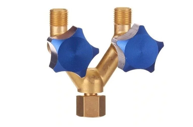 SPAW TRÓJNIK 1/4" DO TLENU Z ZAWOREM