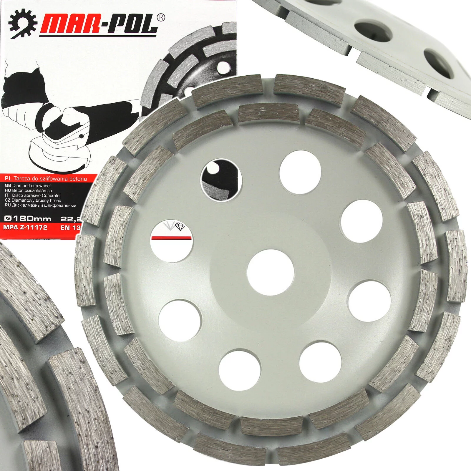 TARCZA DO SZLIF. BET. O 180X22 SEGMENT