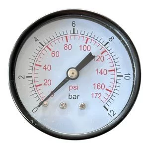 MANOMETR PISTOLETU DO POMP. 0-12BAR TYŁ