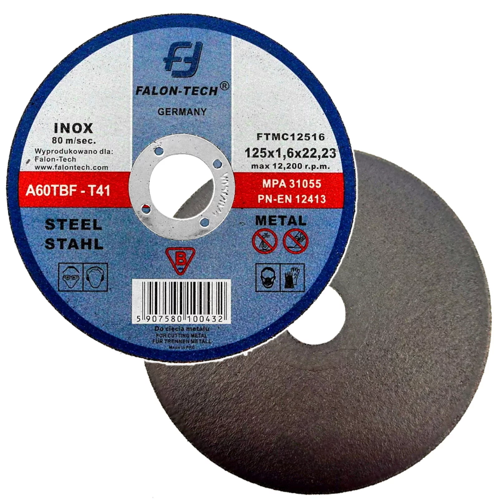 TARCZA DO METALU 125mm 125*1.6mm FT