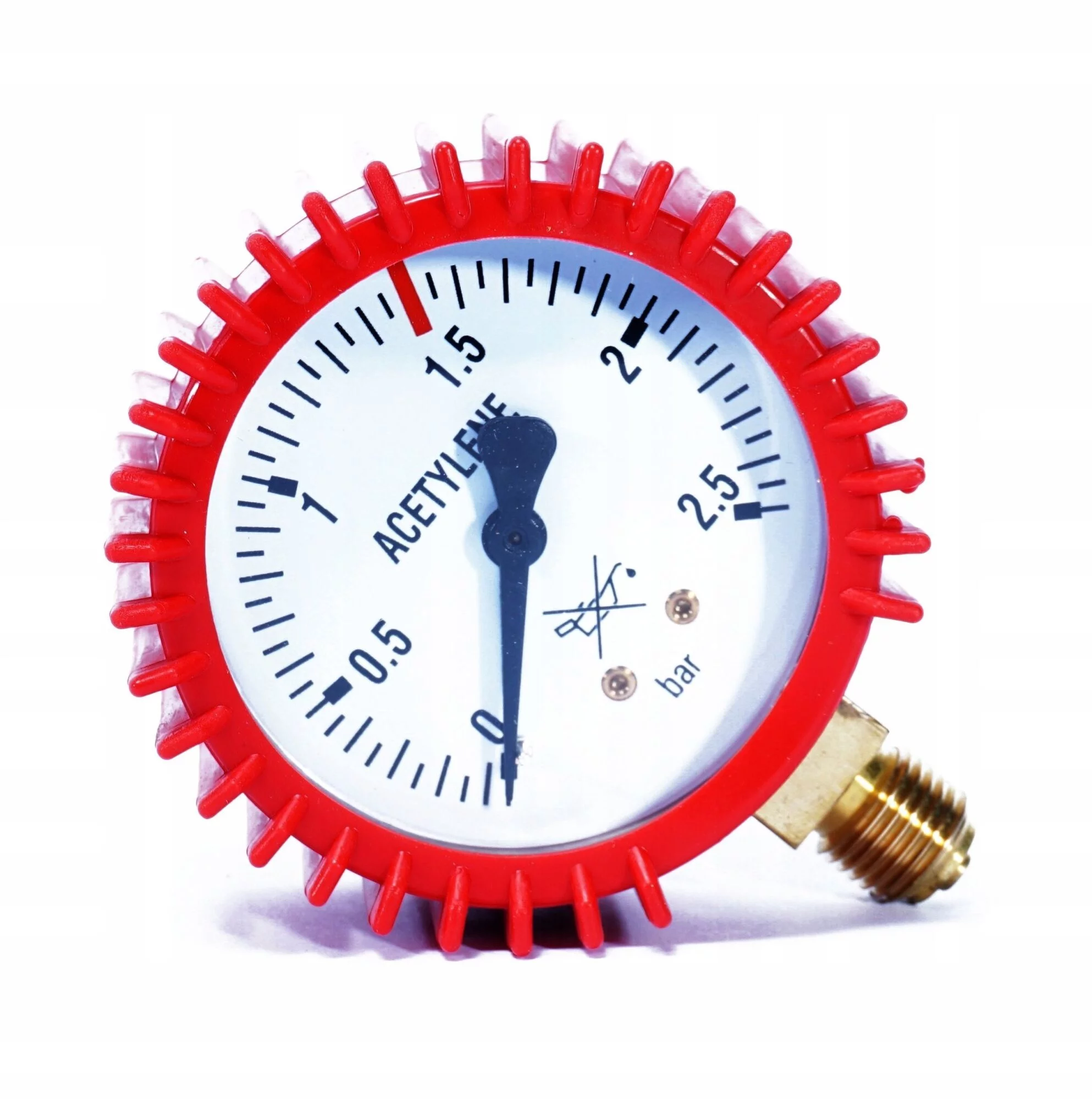 MANOMETR REDUKTORA ACETYLEN 0-2,5 BAR 1/4"