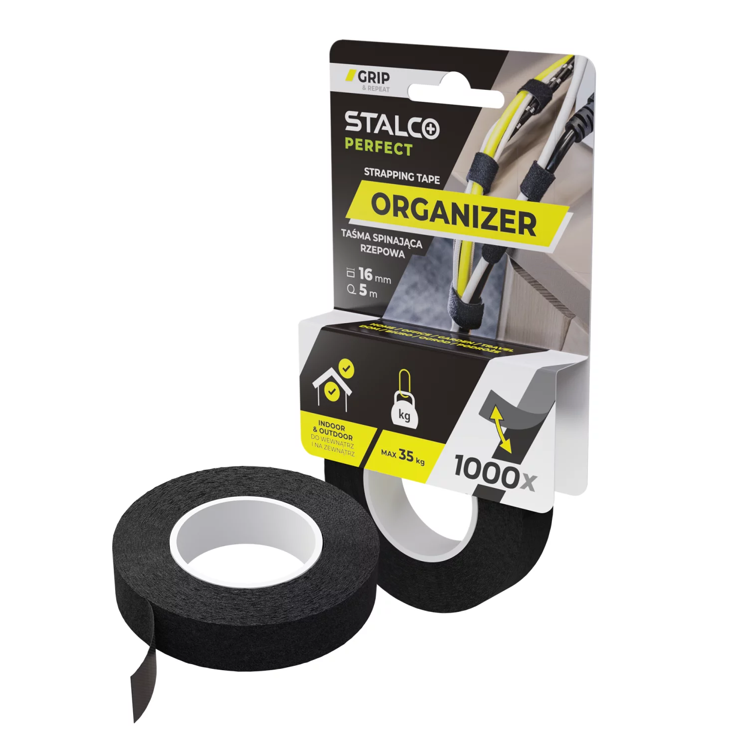 Taśma spinająca rzepowa 16mm x 5m STALCO PERFEC...