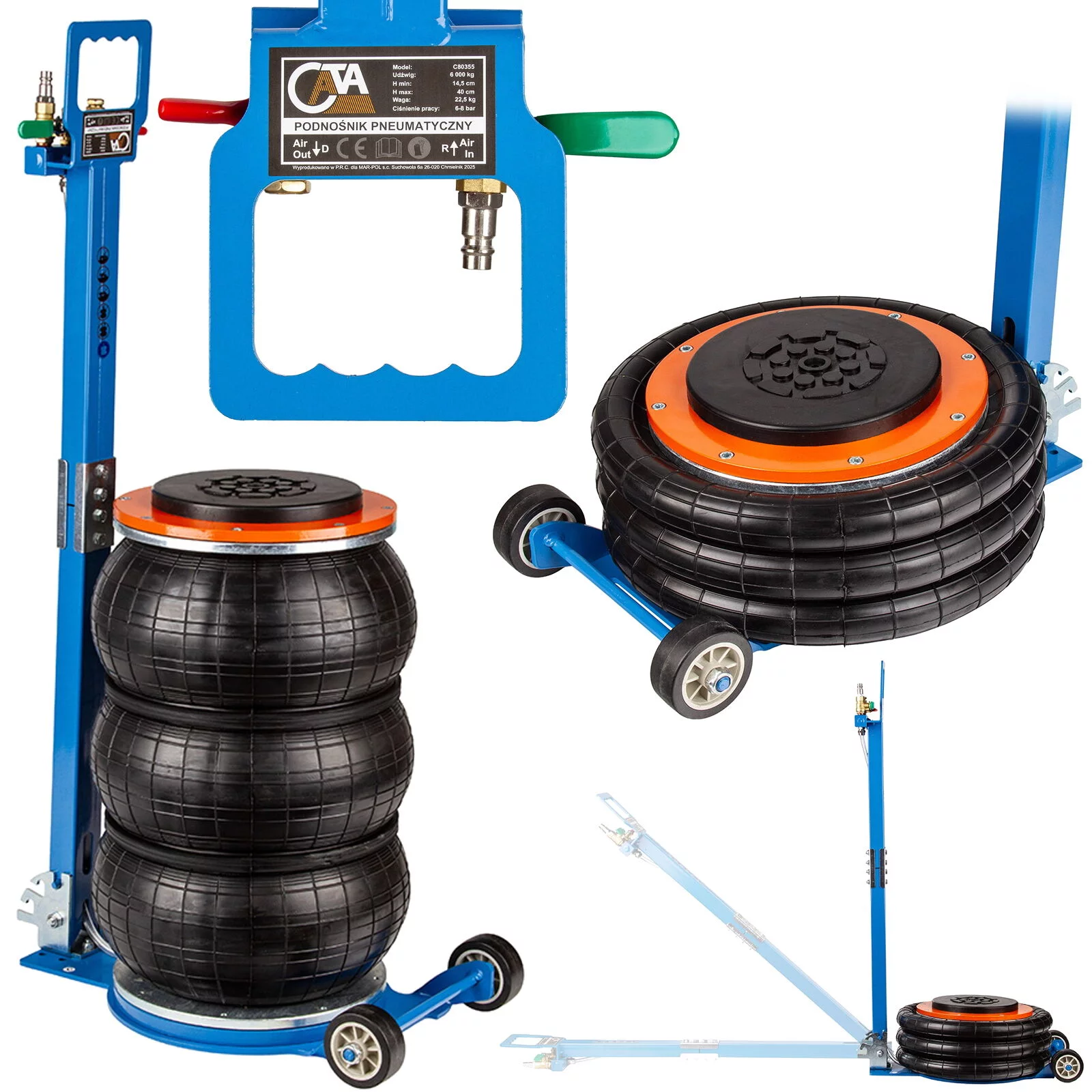PODNOŚNIK PNEUMATYCZNY | 6T