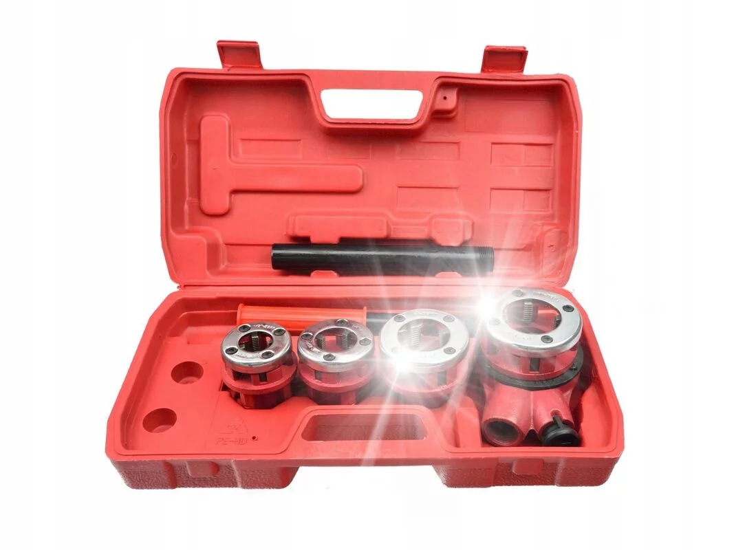 GWINTOWNICA DO RUR ELEMENTY ZESTAW NARZYNEK 1-1/4", 1", 3/4", 1/2" NARZYNKA