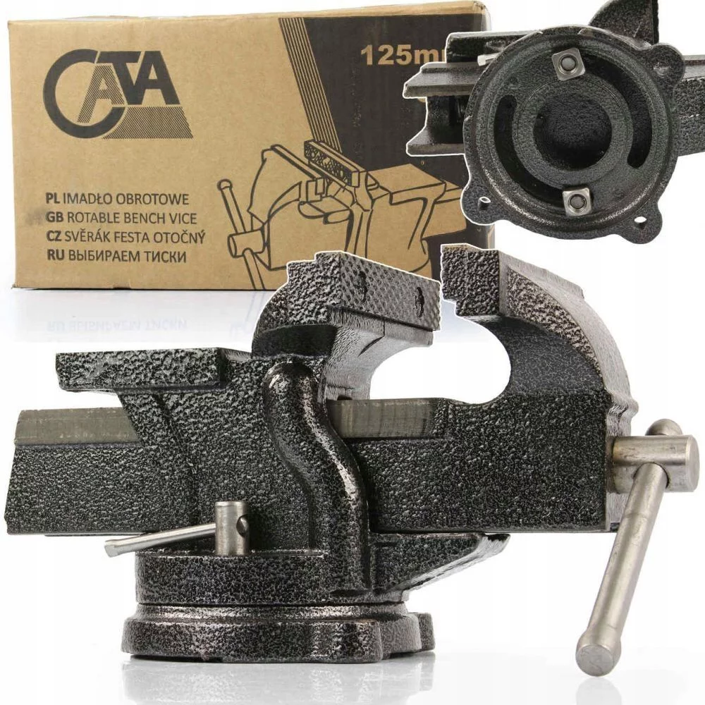 IMADŁO ŚLUSARSKIE OBROTOWE 125MM MOCNE Z KOWADŁEM