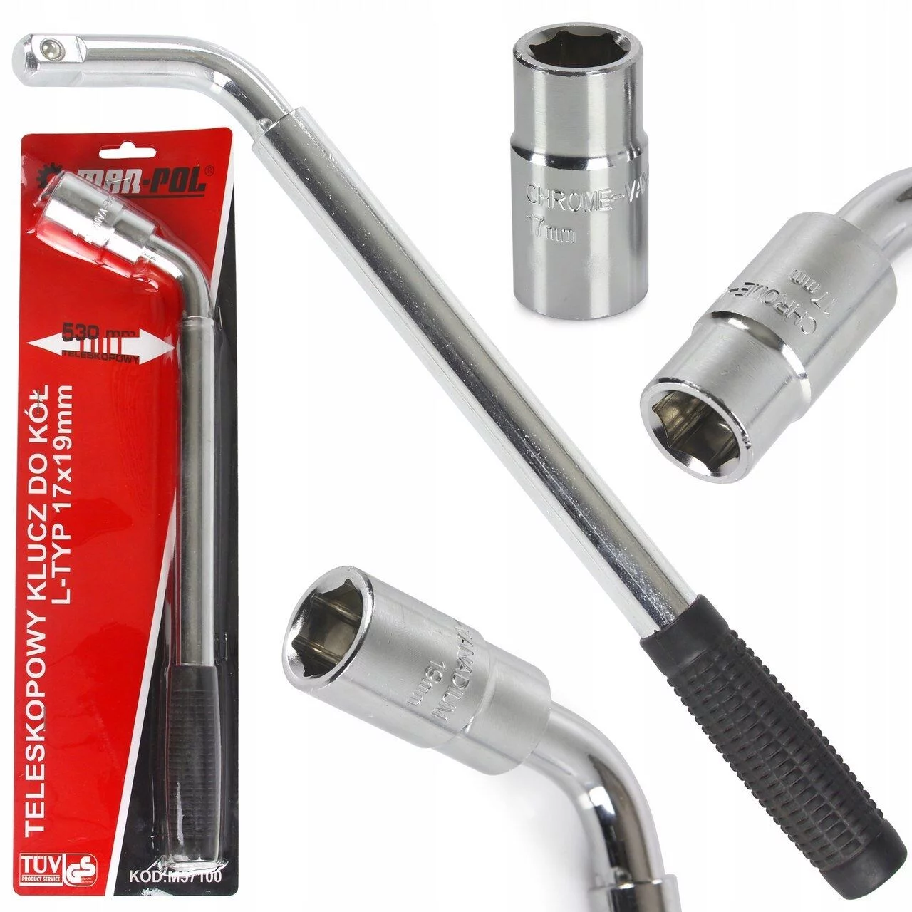 KLUCZ DO KÓŁ TYP L 17 19 mm MP