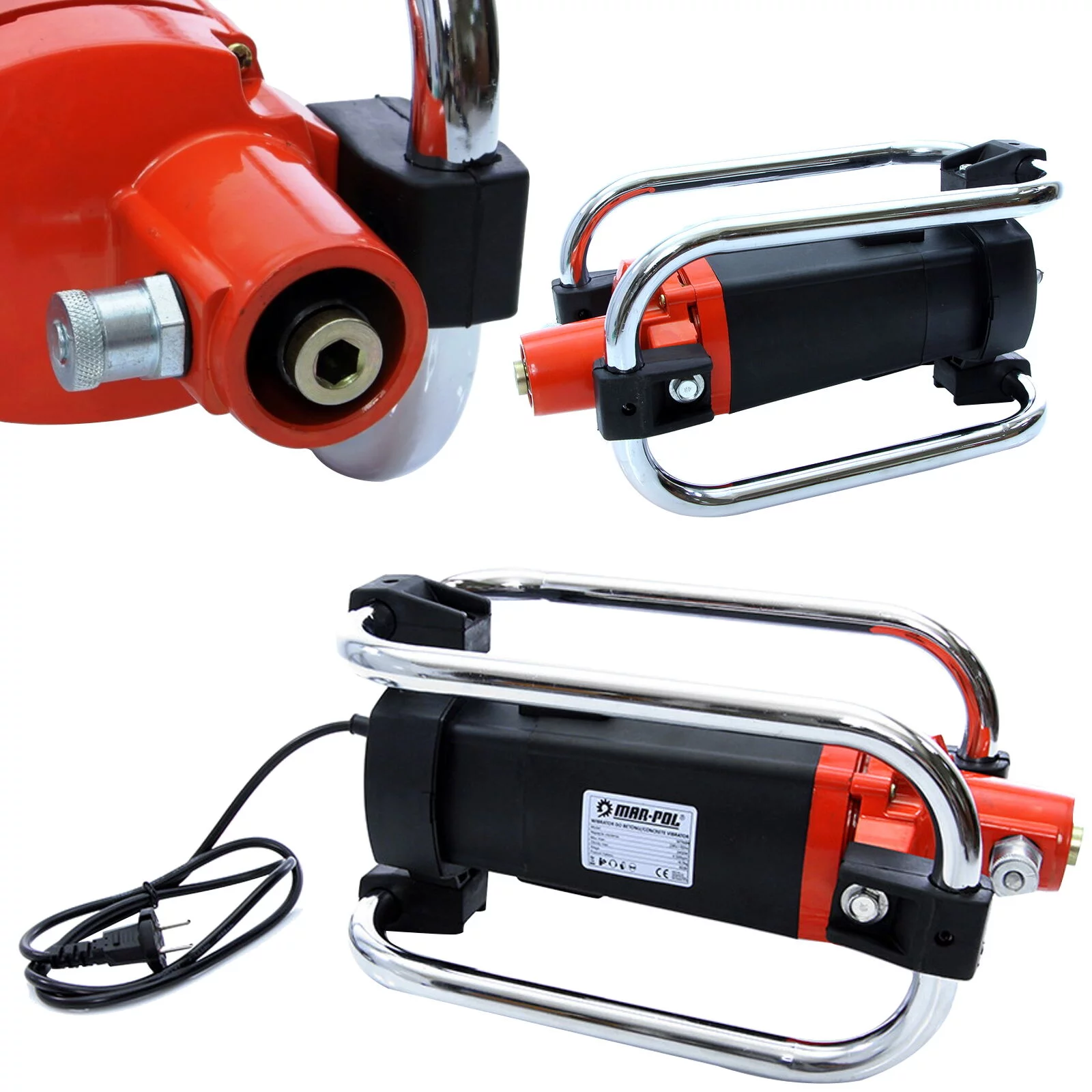 WIBRATOR ELEKTRYCZNY DO BETONU SILNIK ZŁĄCZE