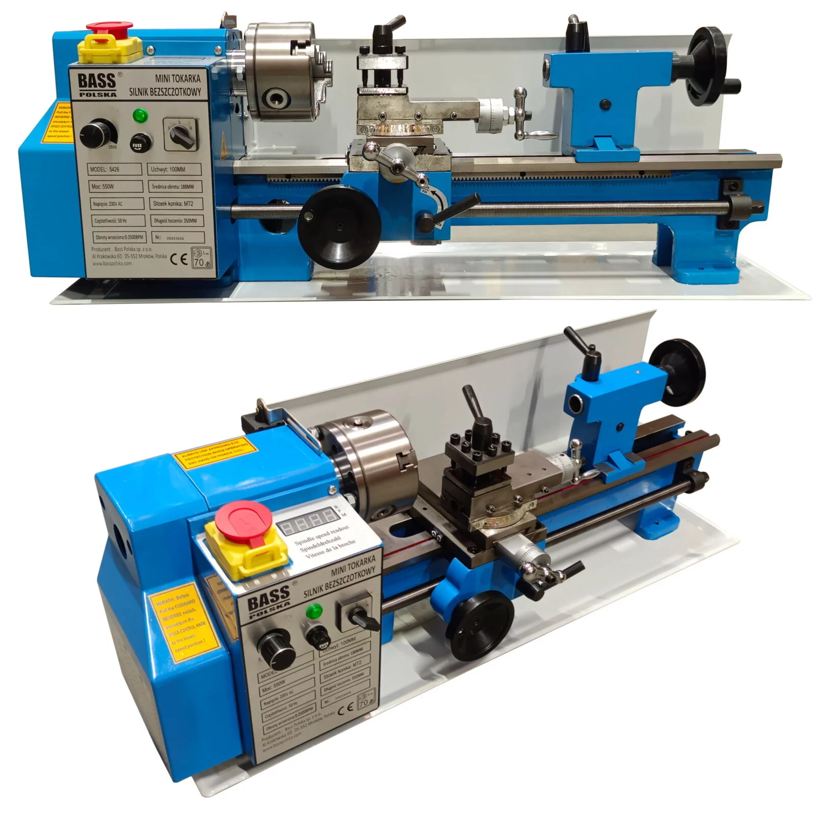 TOKARKA STOŁOWA MINI TOKARKA WARSZTATOWA 550W 350 mm 2500 rpm