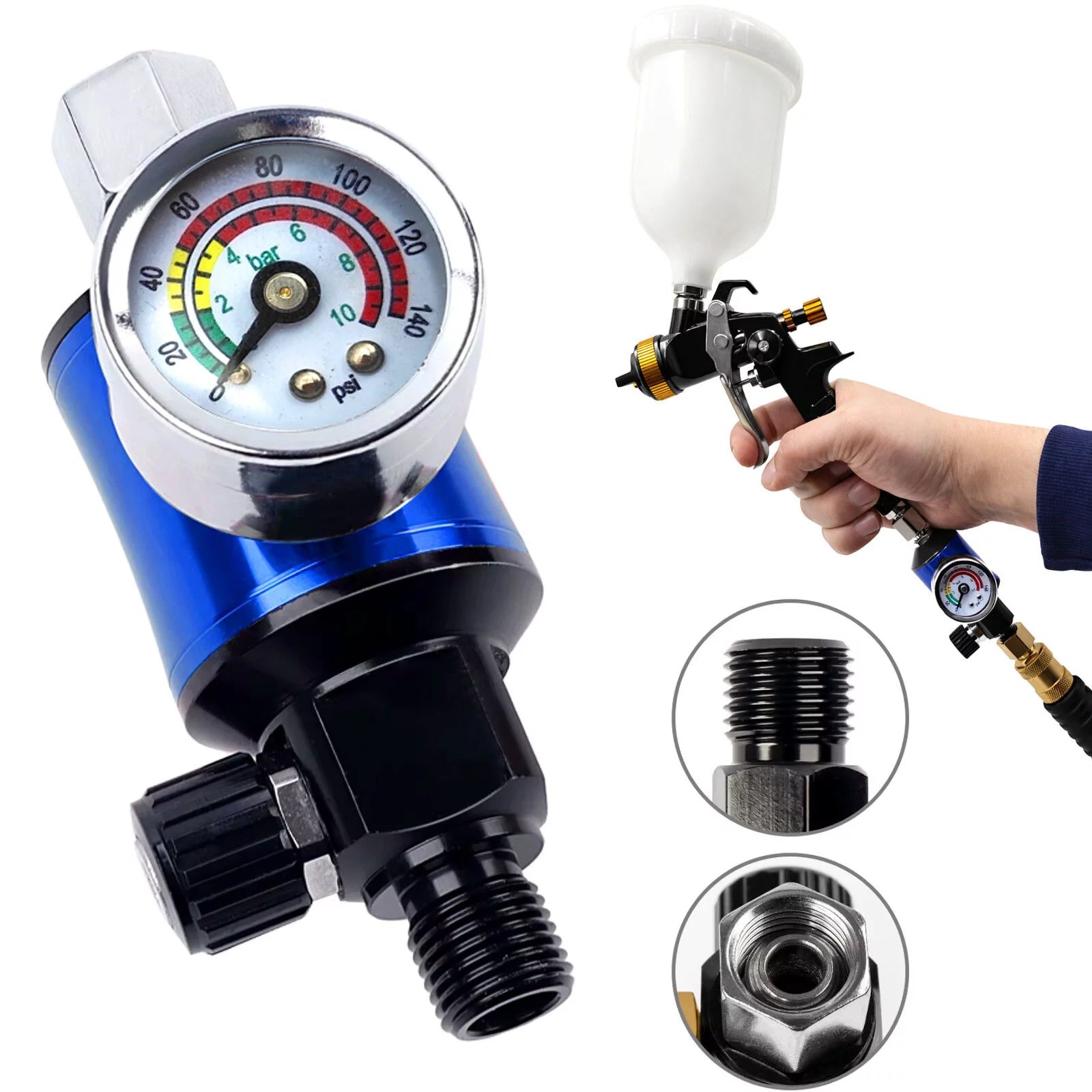 REGULATOR CIŚNIENIA ODWADNIACZ 1/4 0-10 bar