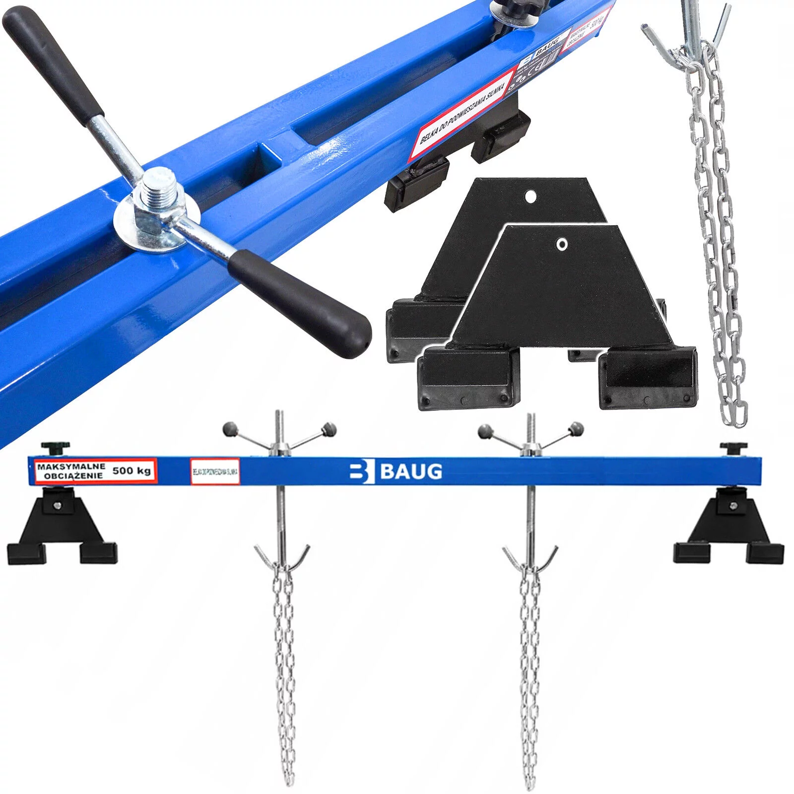 BELKA DO PODWIESZANIA SILNIKA 500kg Baug