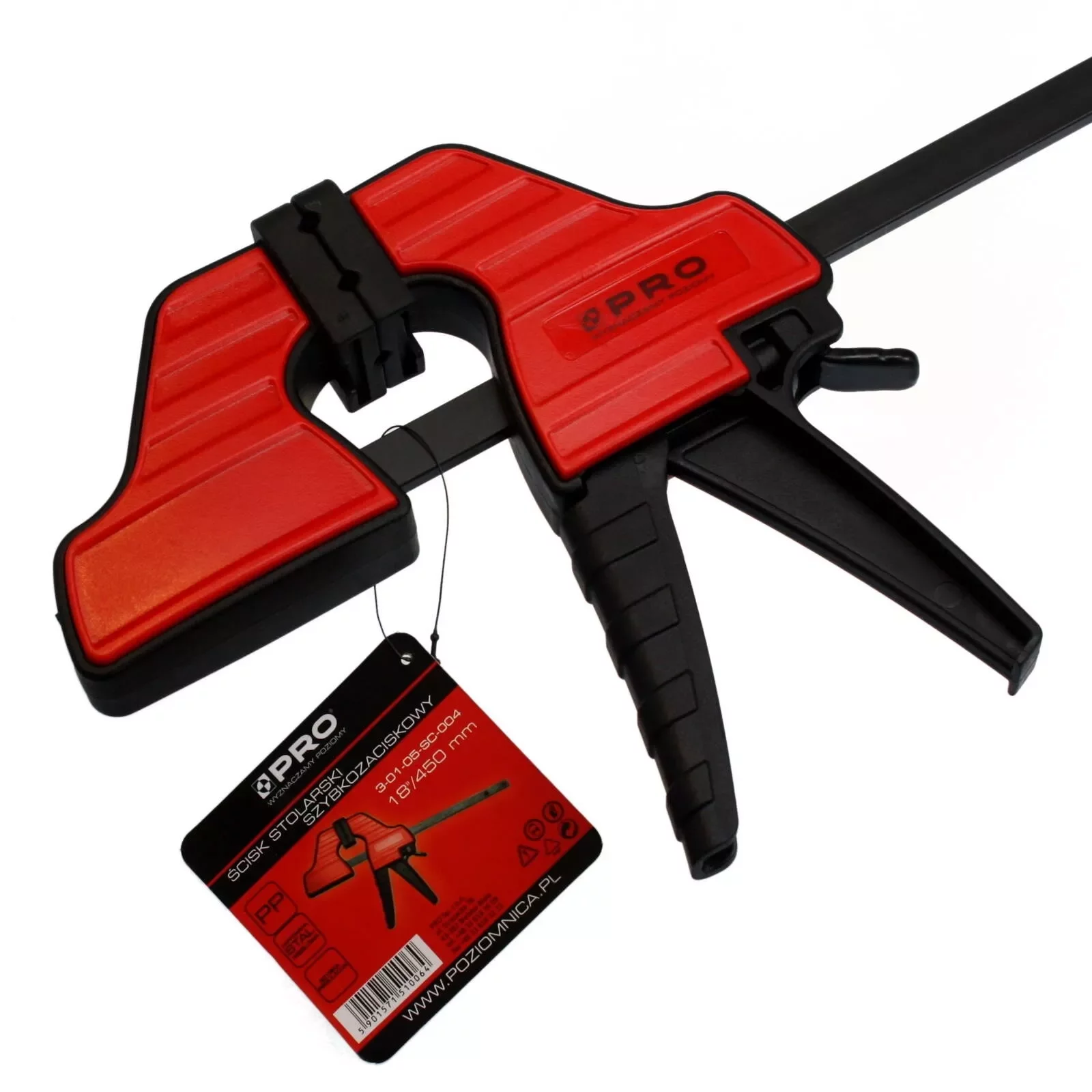 ŚCISK STOLARSKI SZYBKOZACISKOWY 18"-450MM