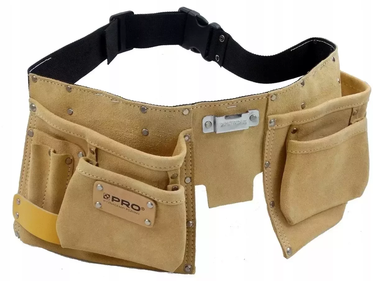 PAS NARZĘDZIOWY SKÓRZANY 10 KIESZENI OR-LTP-10P