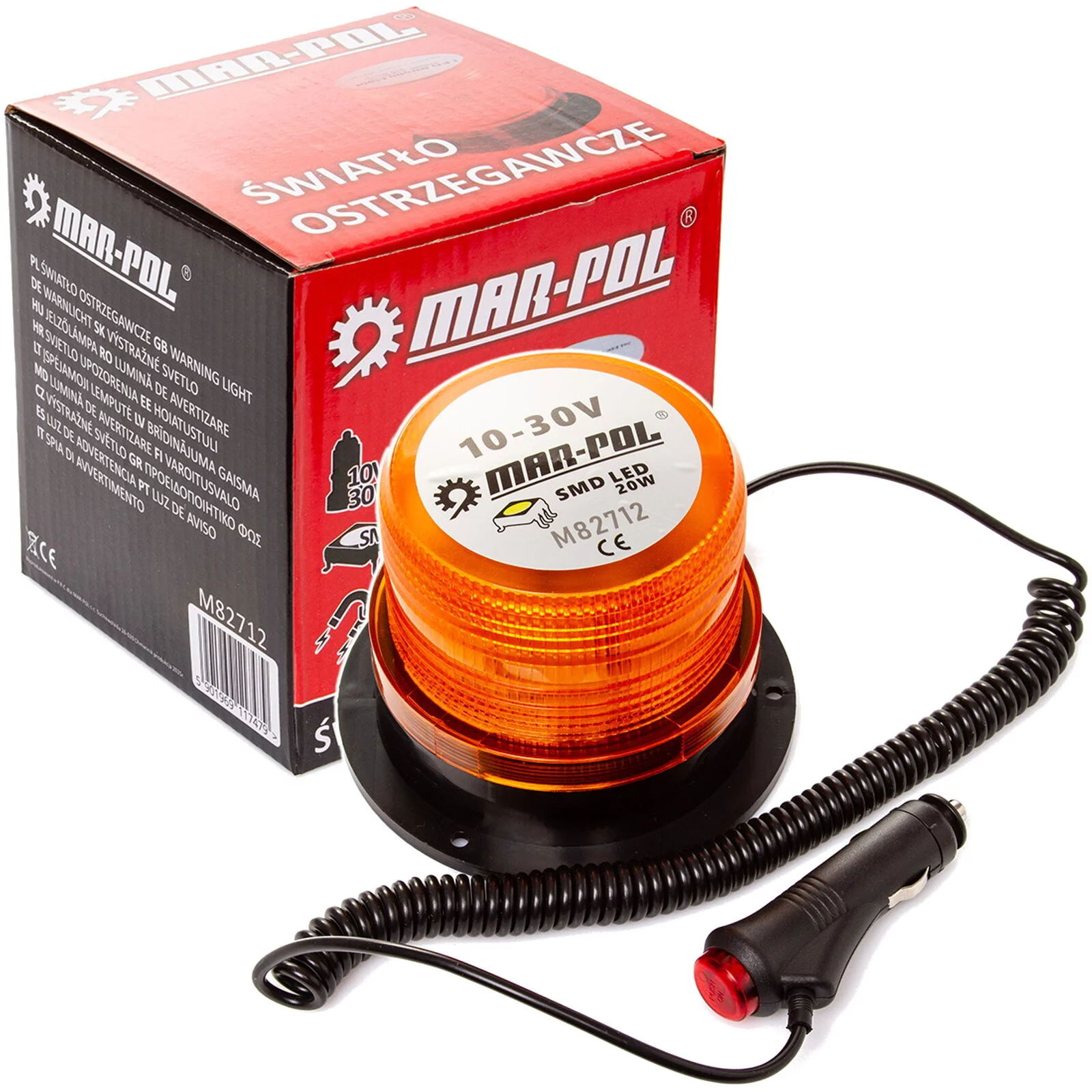ŚWIATŁO OSTRZEGAWCZE 10-30V 40-LED
