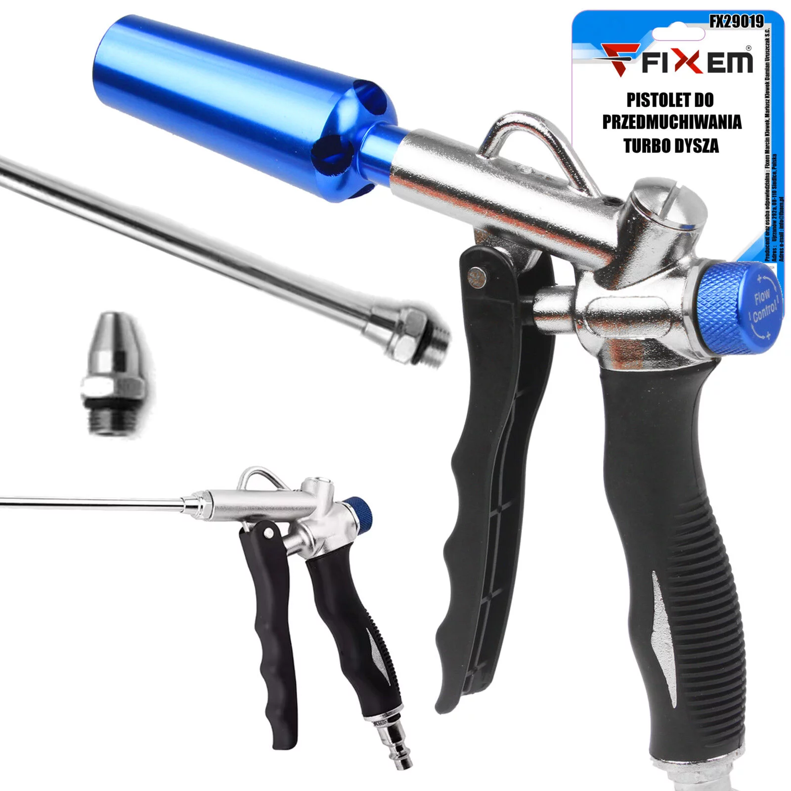 PISTOLET DO PRZEDMUCHIWANIA TURBO DYSZA