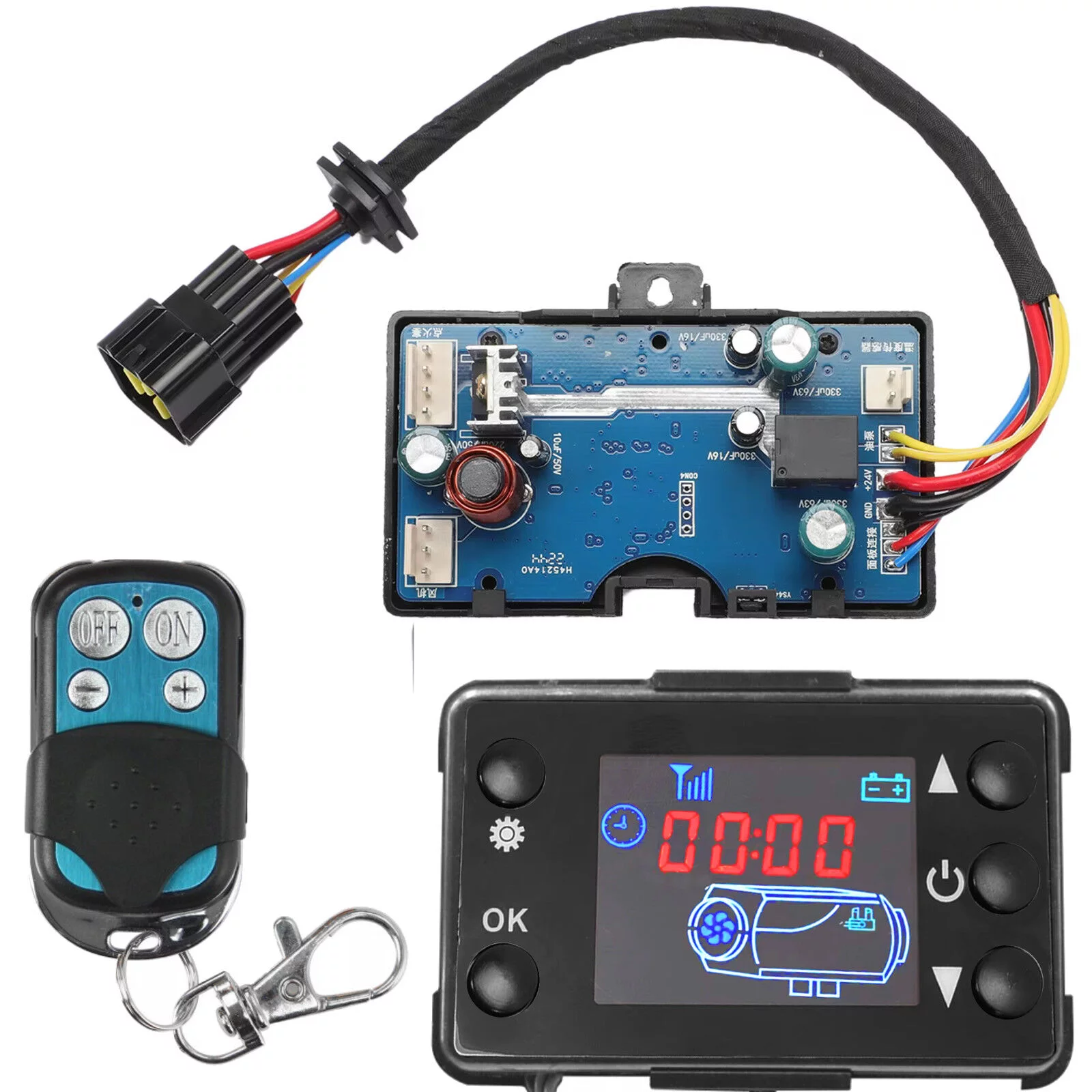 PANEL LCD z PILOTEM i PŁYTKĄ PCB do OGRZEWANIA