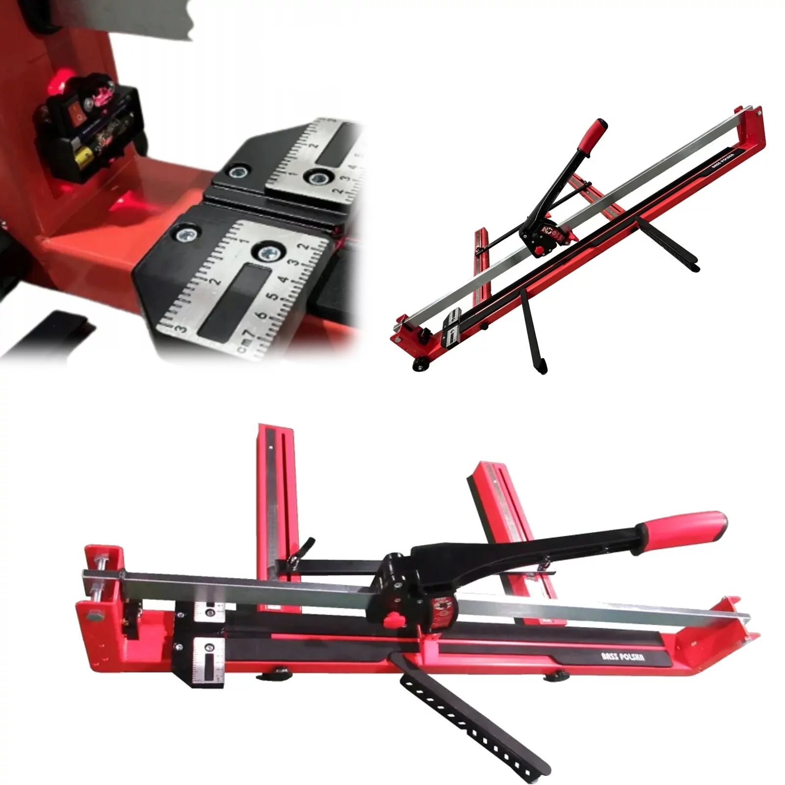 RĘCZNA MASZYNKA DO CIĘCIA PŁYTEK CERAMICZNYCH I KAMIENIA Z LASEREM 800 mm