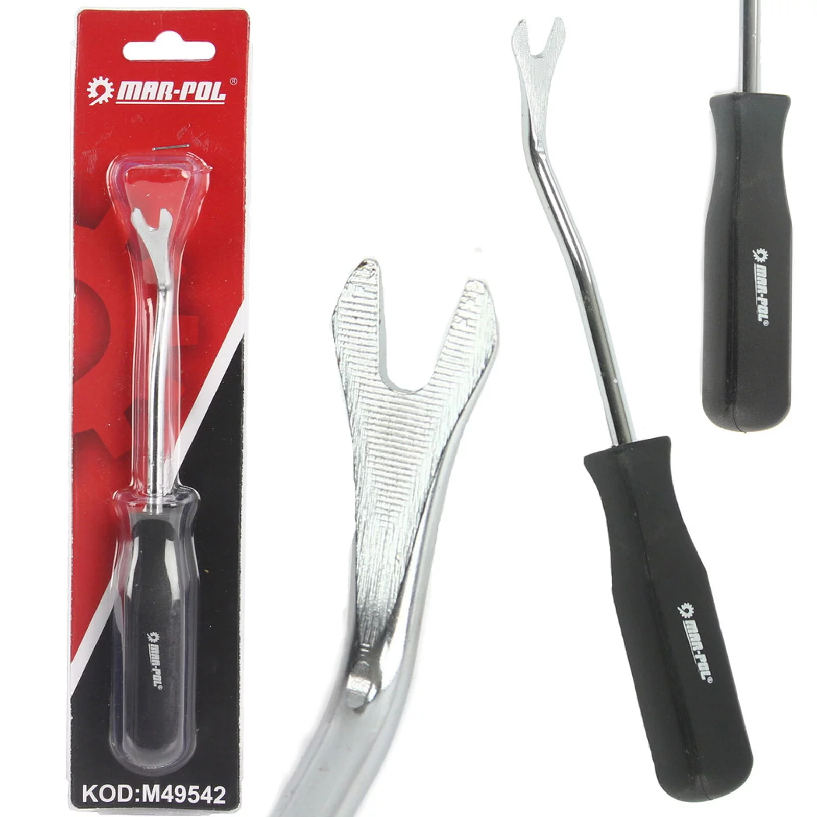 ŚCIĄGACZ CHWYTAK DO DEMONTAŻU SPINEK KOŁKÓW TAPICERKI ŁOM