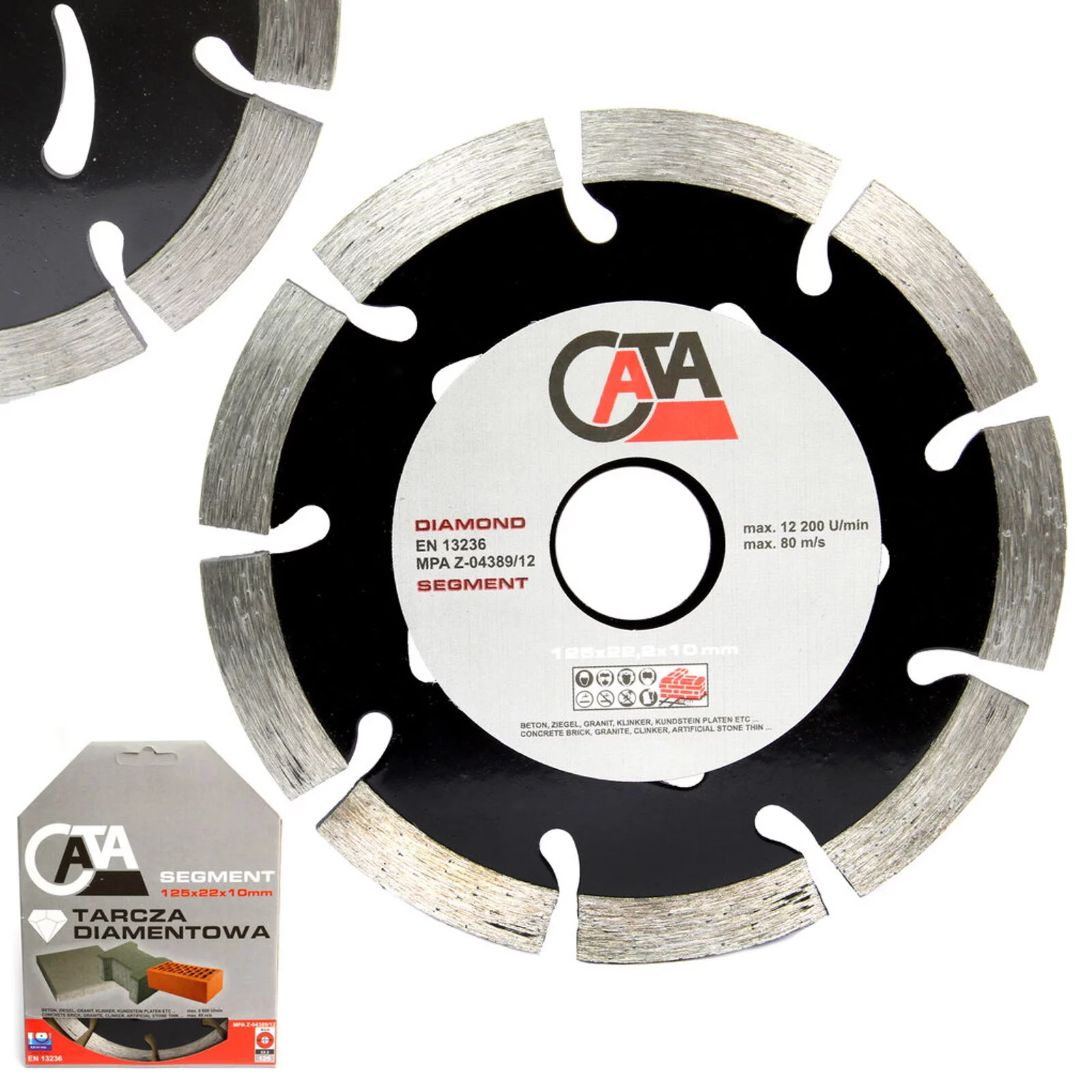 TARCZA DIAMENTOWA 125MM SEGMENT CZARNA POWER