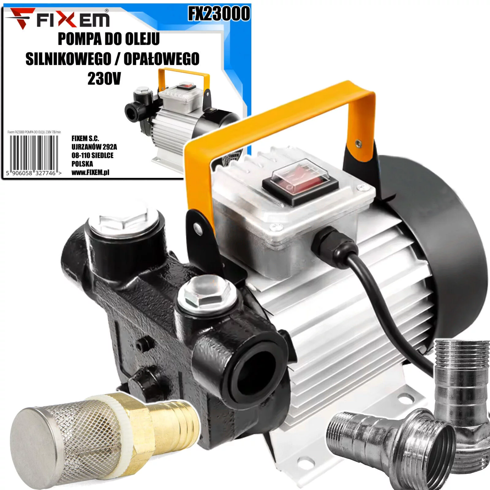 POMPA DO OLEJU 230V 70l/min