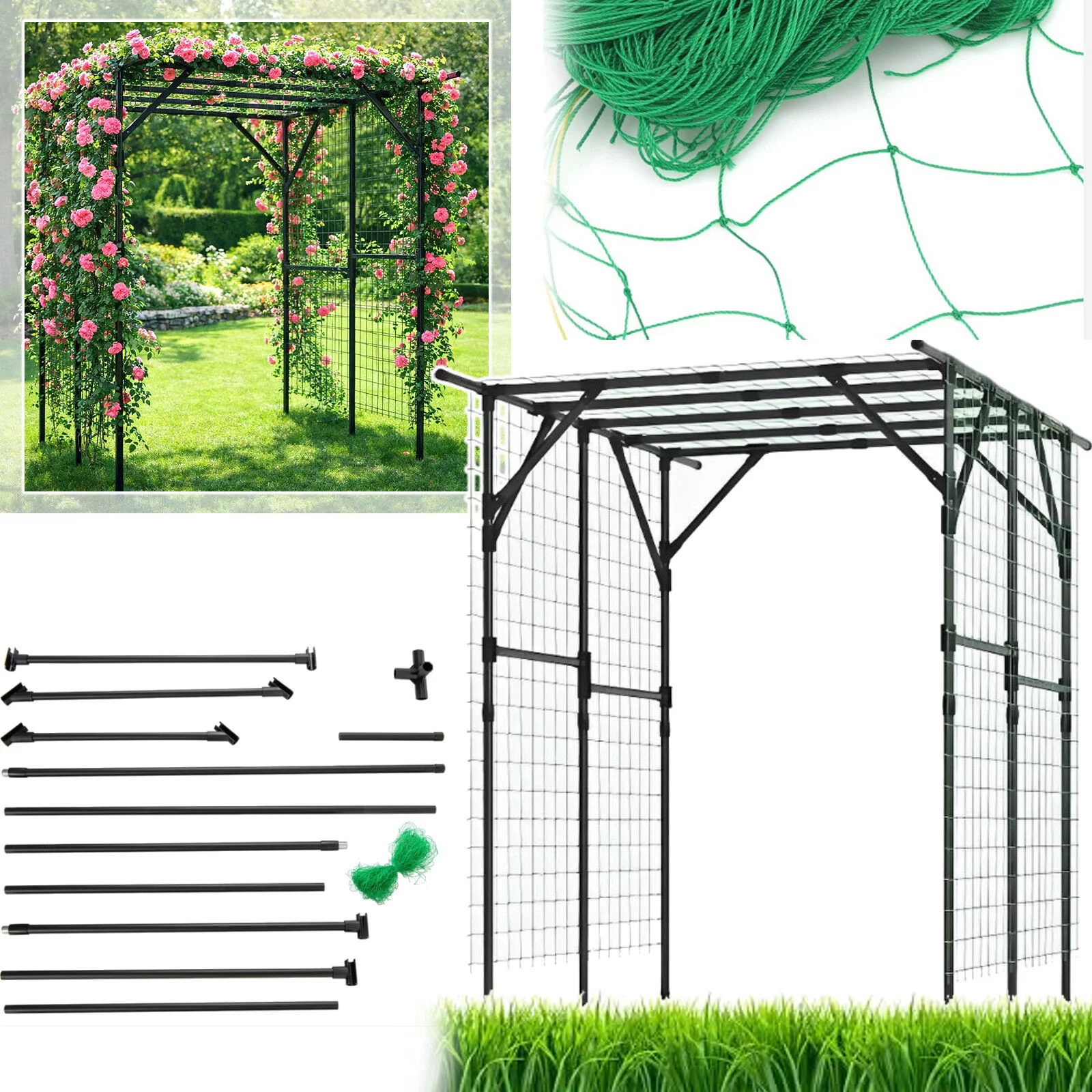 PERGOLA PROSTOKĄTNA DACH 150x200x197cm