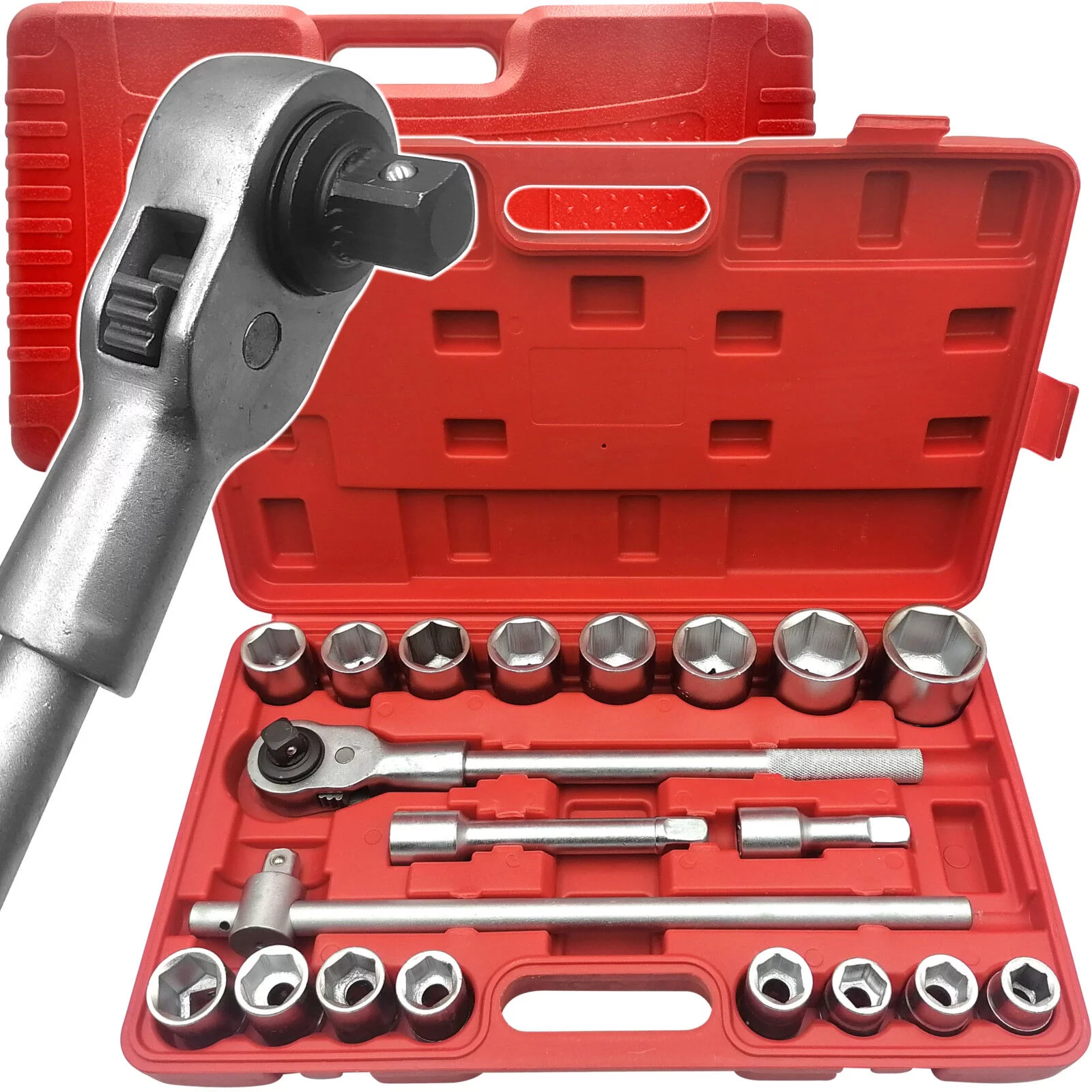 KLUCZE NASADOWE 21SZT 3/4 19-50MM 6-KĄT M58252