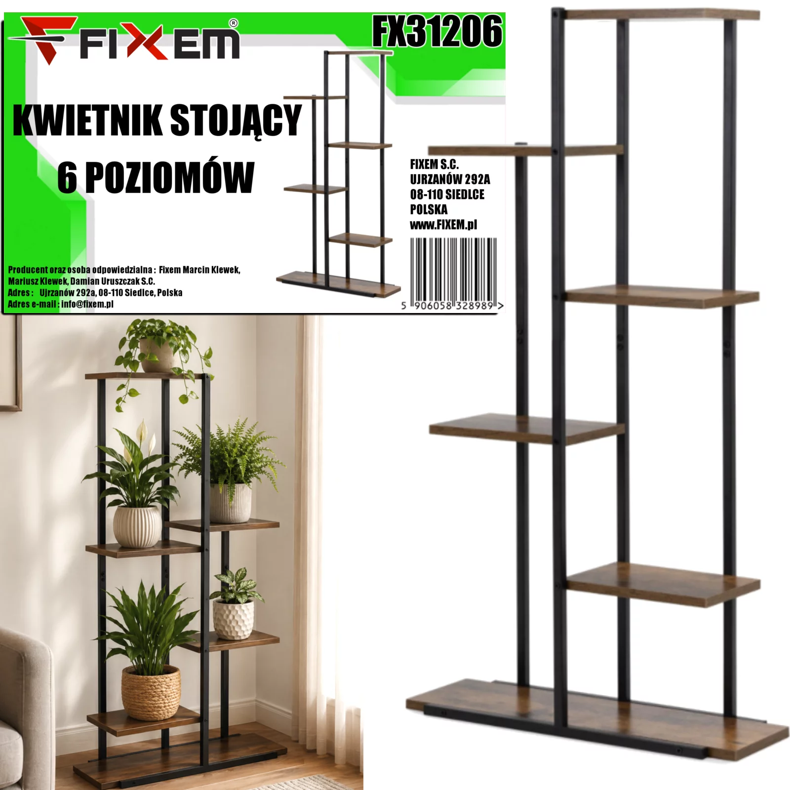 KWIETNIK STOJĄCY 6 POZIOMÓW