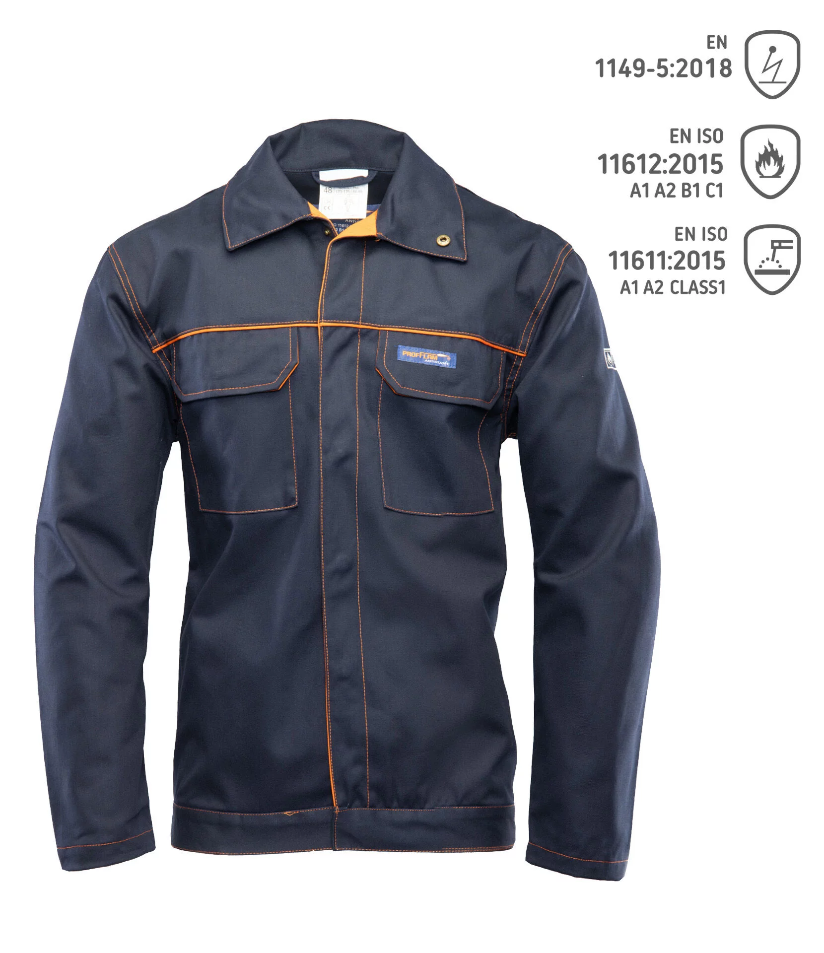 Bluza PROFFLAM ANTISTATIC KAT.II - granatowy - 52