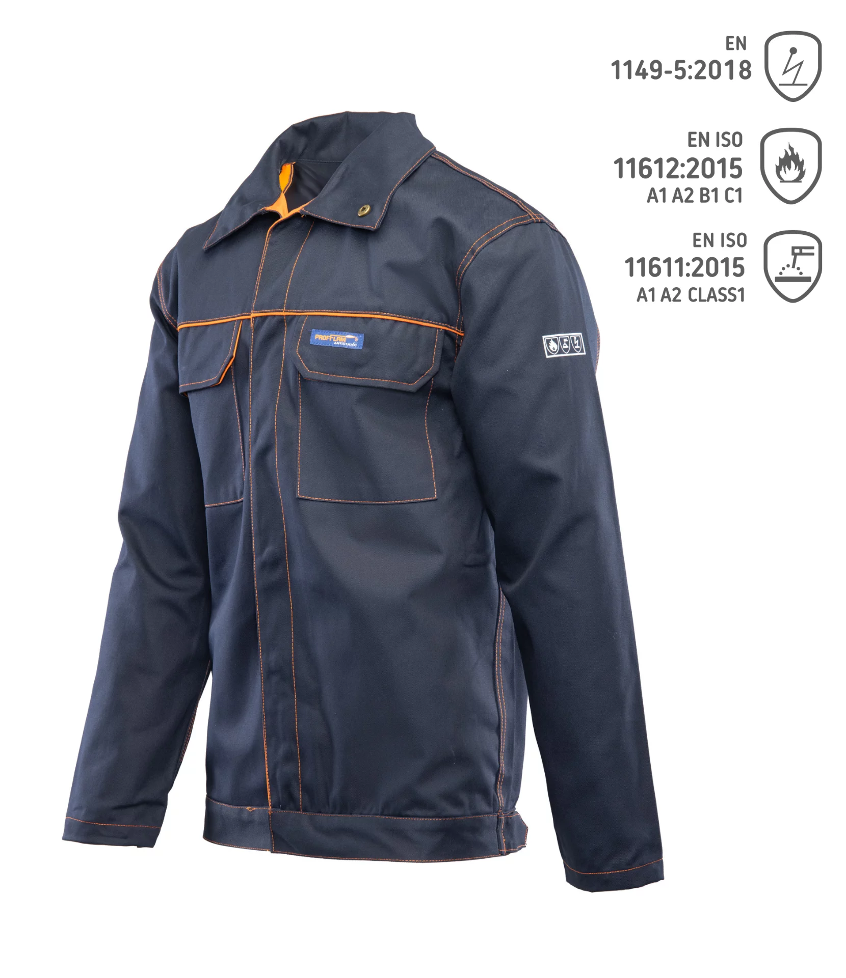 Bluza PROFFLAM ANTISTATIC KAT.II - granatowy - 56