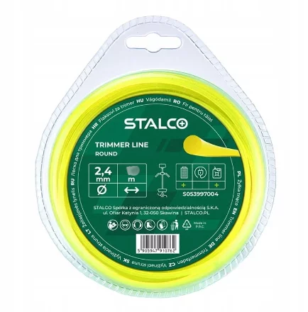 Żyłka tnąca okrągła Round 2,4mm x 90m STALCO