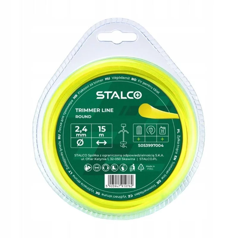 Żyłka tnąca okrągła Round 2,7mm x 15m STALCO