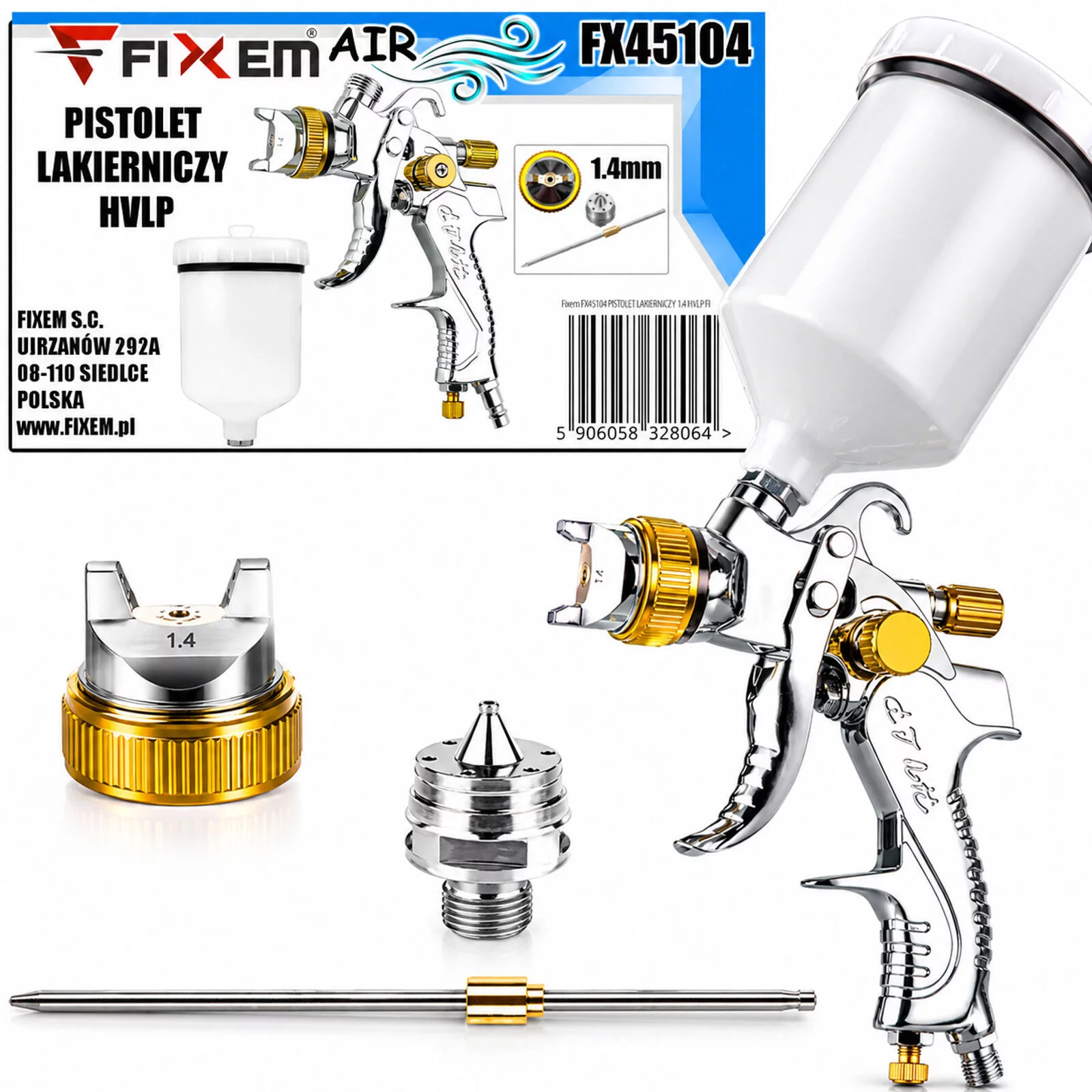 PISTOLET LAKIERNICZY 1.4 HVLP FIXEM AIR