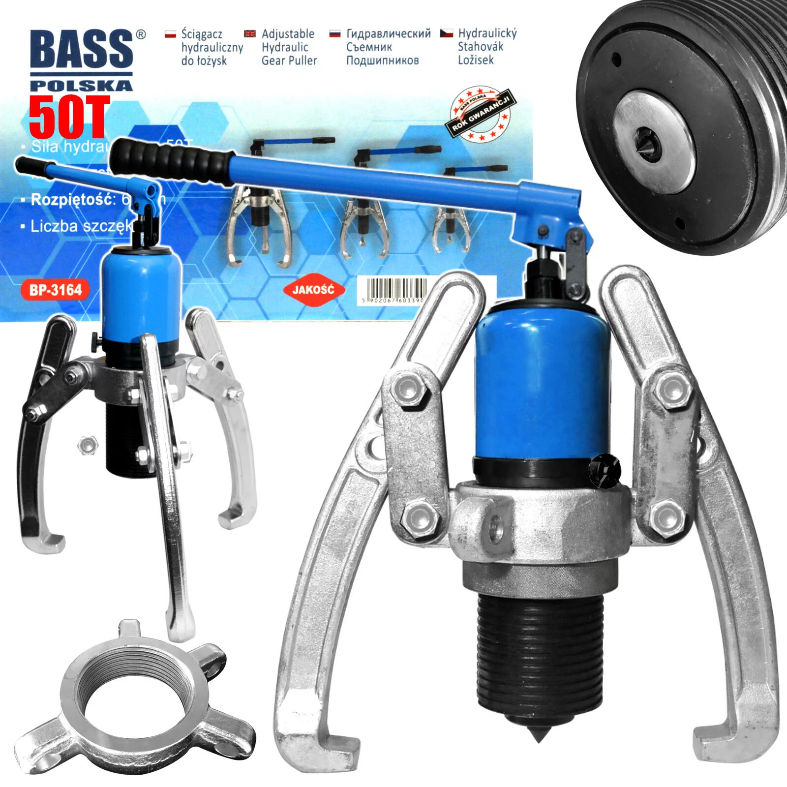 ŚCIĄGACZ HYDRAULICZNY 50T 500MM