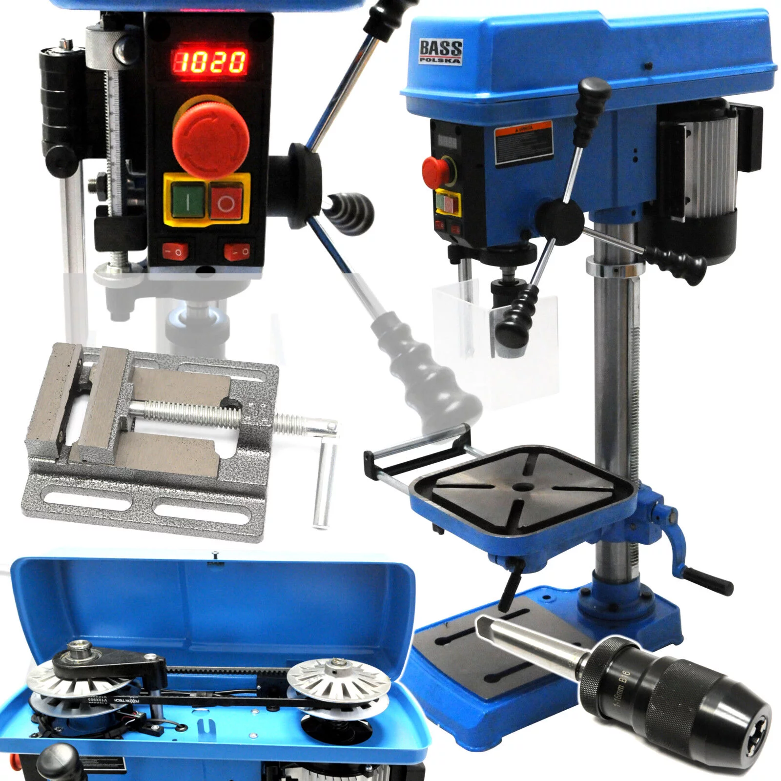 WIERTARKA STOŁOWA D UCHWYT 16MM laser 230v