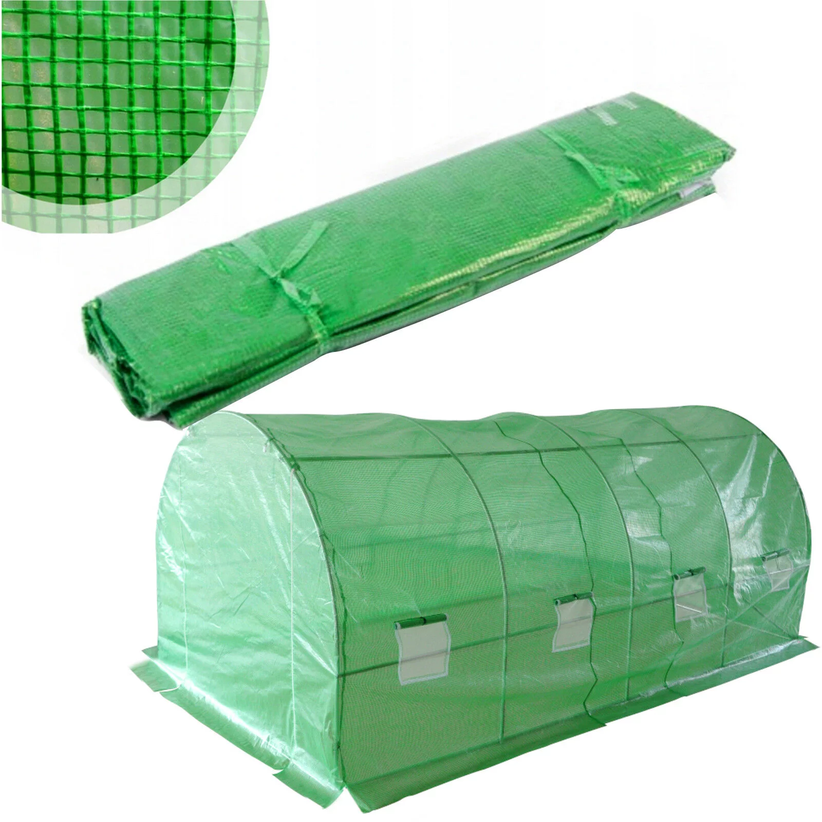 Folia na tunel plandeka zielona 4x2,5x2m