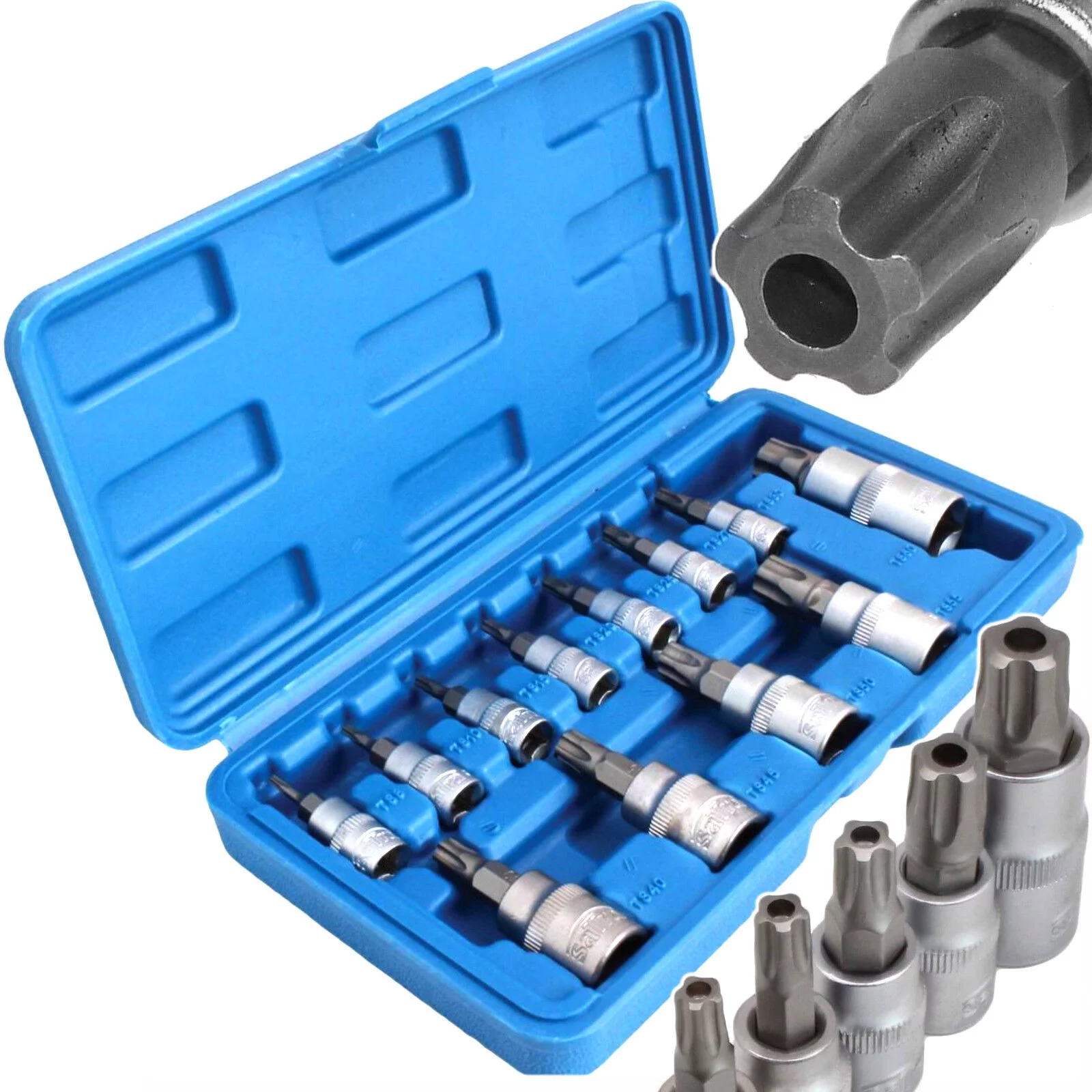 KLUCZE NASADOWE TORX 5-kątne z otworem