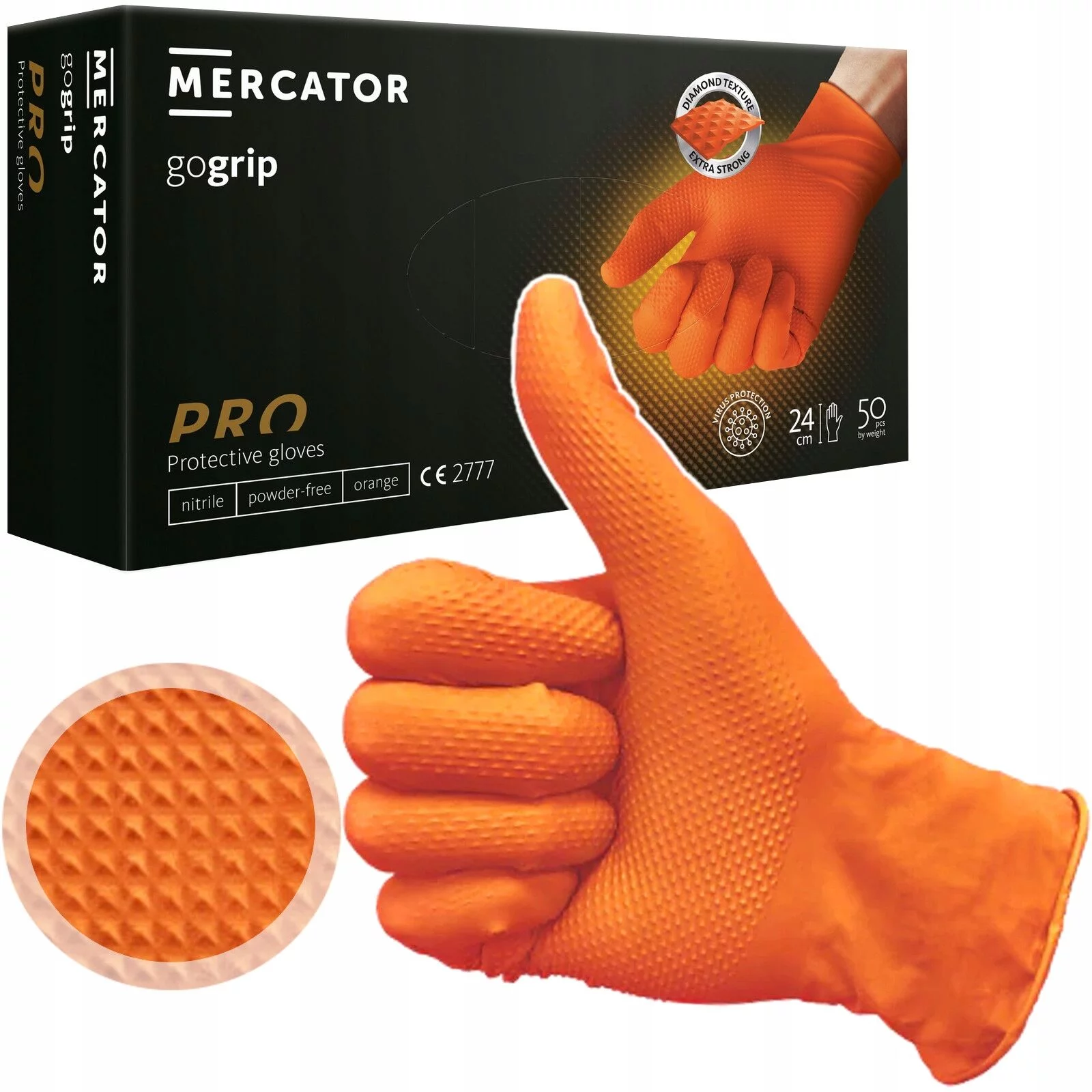 RĘKAWICE GOGRIP ORANGE M