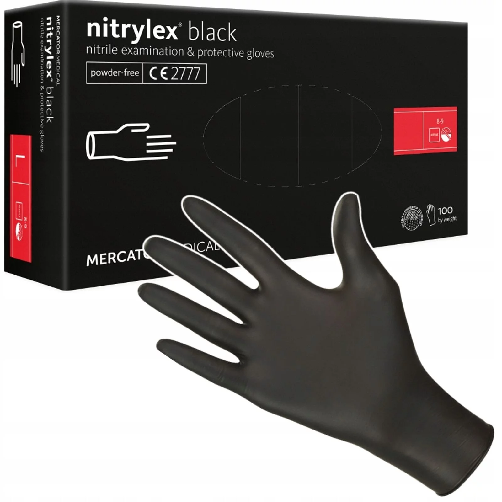 RĘKAWICE NITRYLEX BLACK L RD30104004
