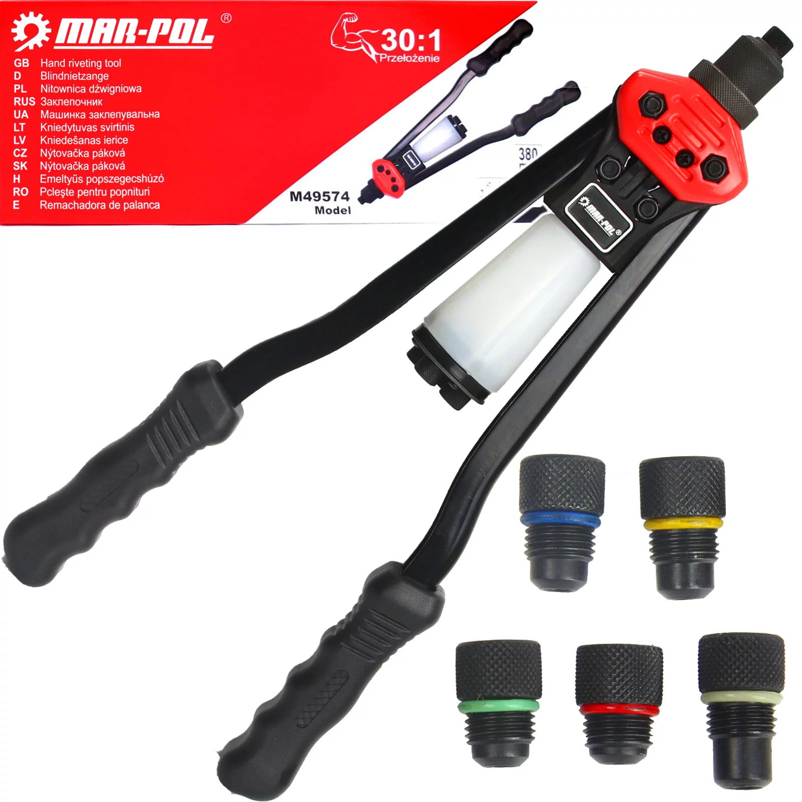 NITOWNICA DŹWIGNIOWA PROFI 2,4-6,4mm 380mm