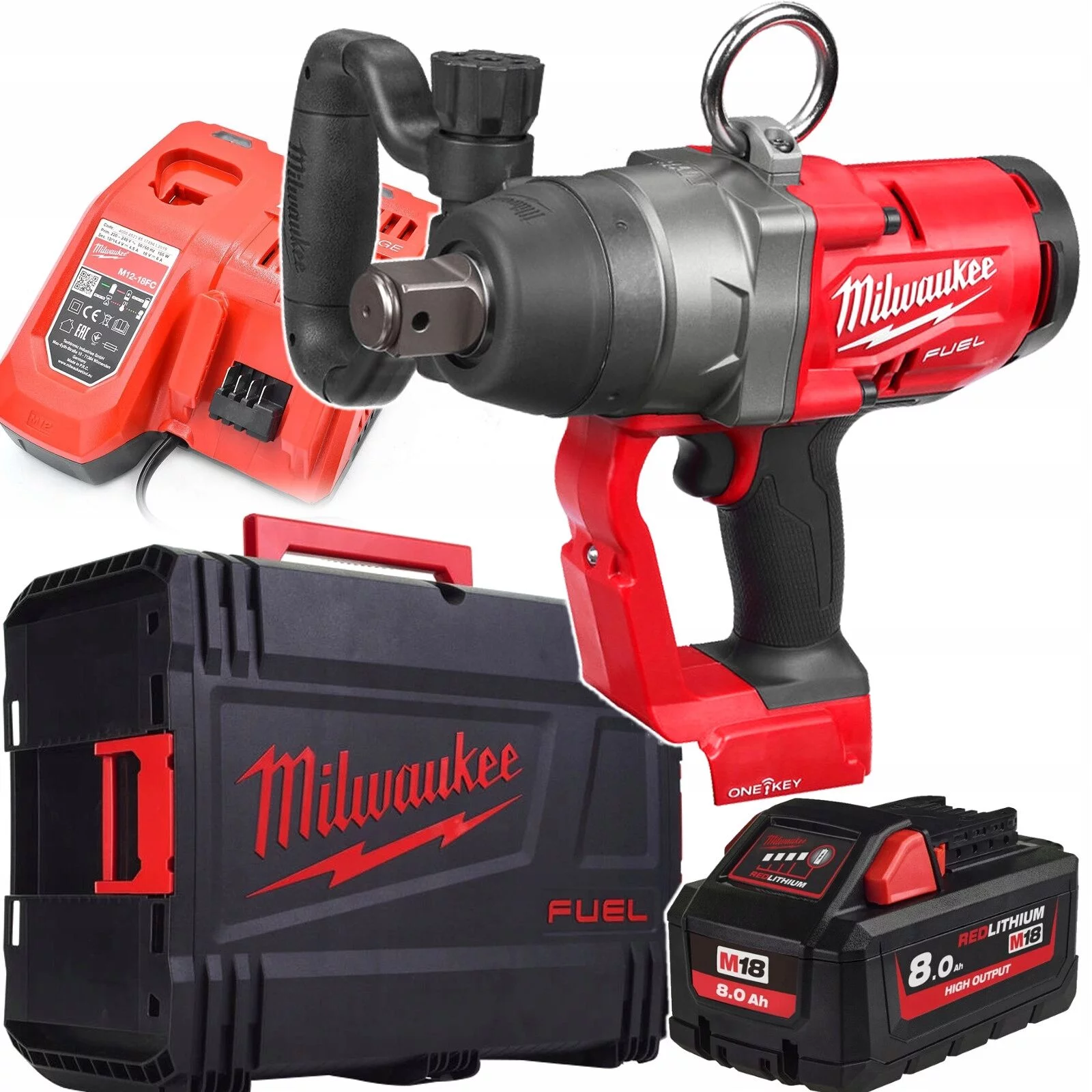 KLUCZ UDAROWY 1'' 18V 2400 Nm MILWAUKEE 8,0Ah M18