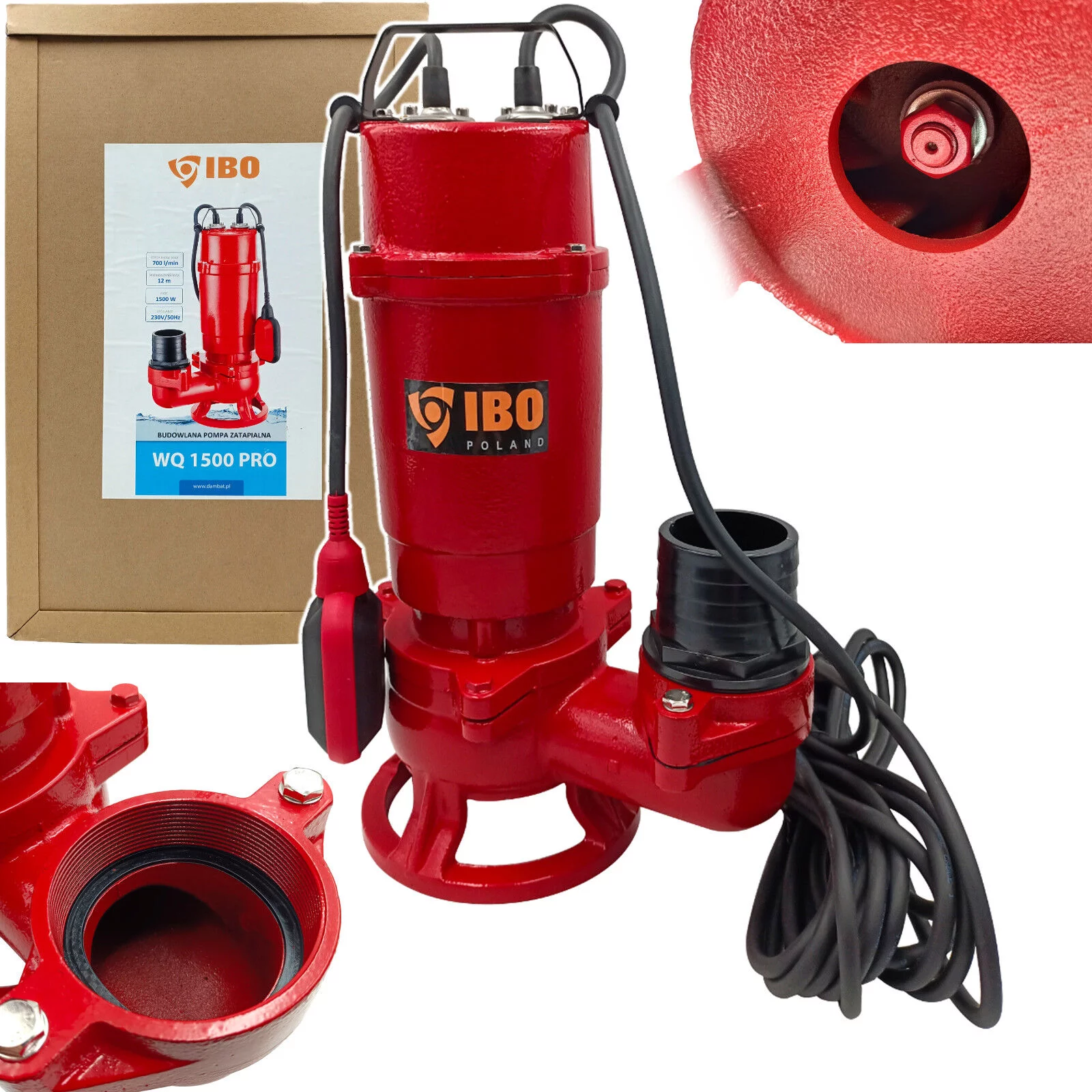 Pompa WQ 1500 PRO budowlana 230v