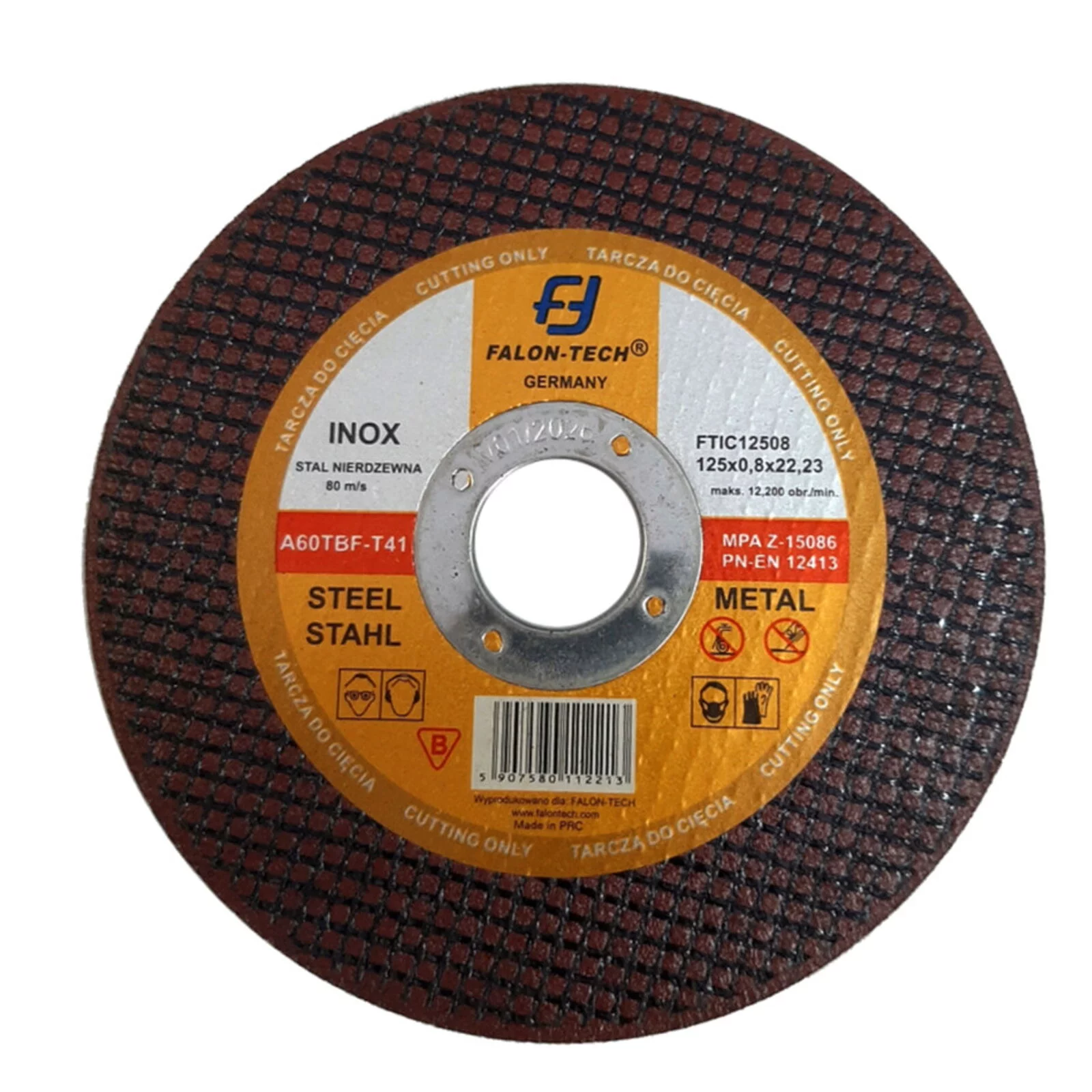 TARCZA DO METALU INOX 125mm 125*0,8 FT