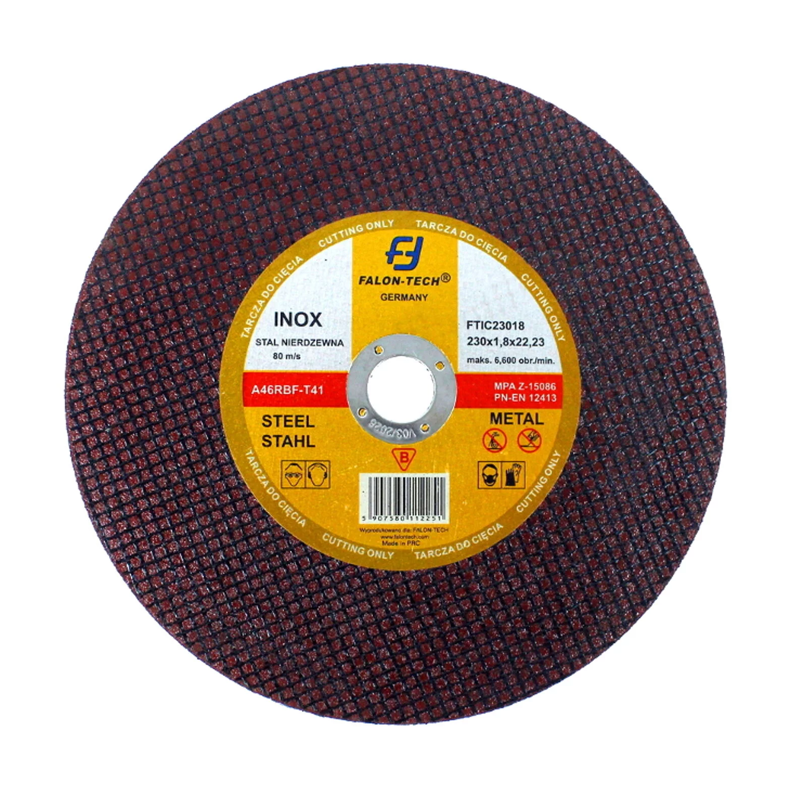 TARCZA DO METALU INOX 230mm 230*1,8 FT