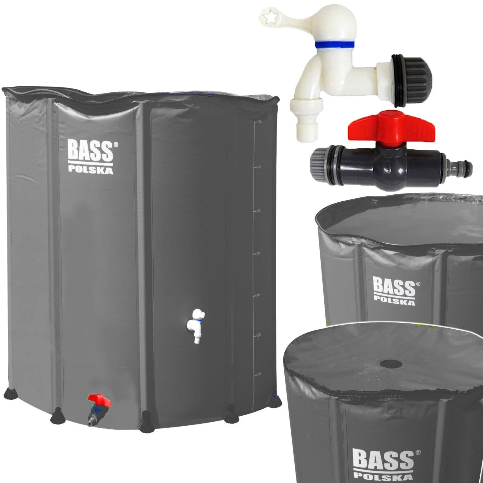 ZBIORNIK NA WODĘ ( deszczówkę ) 750L SZARY