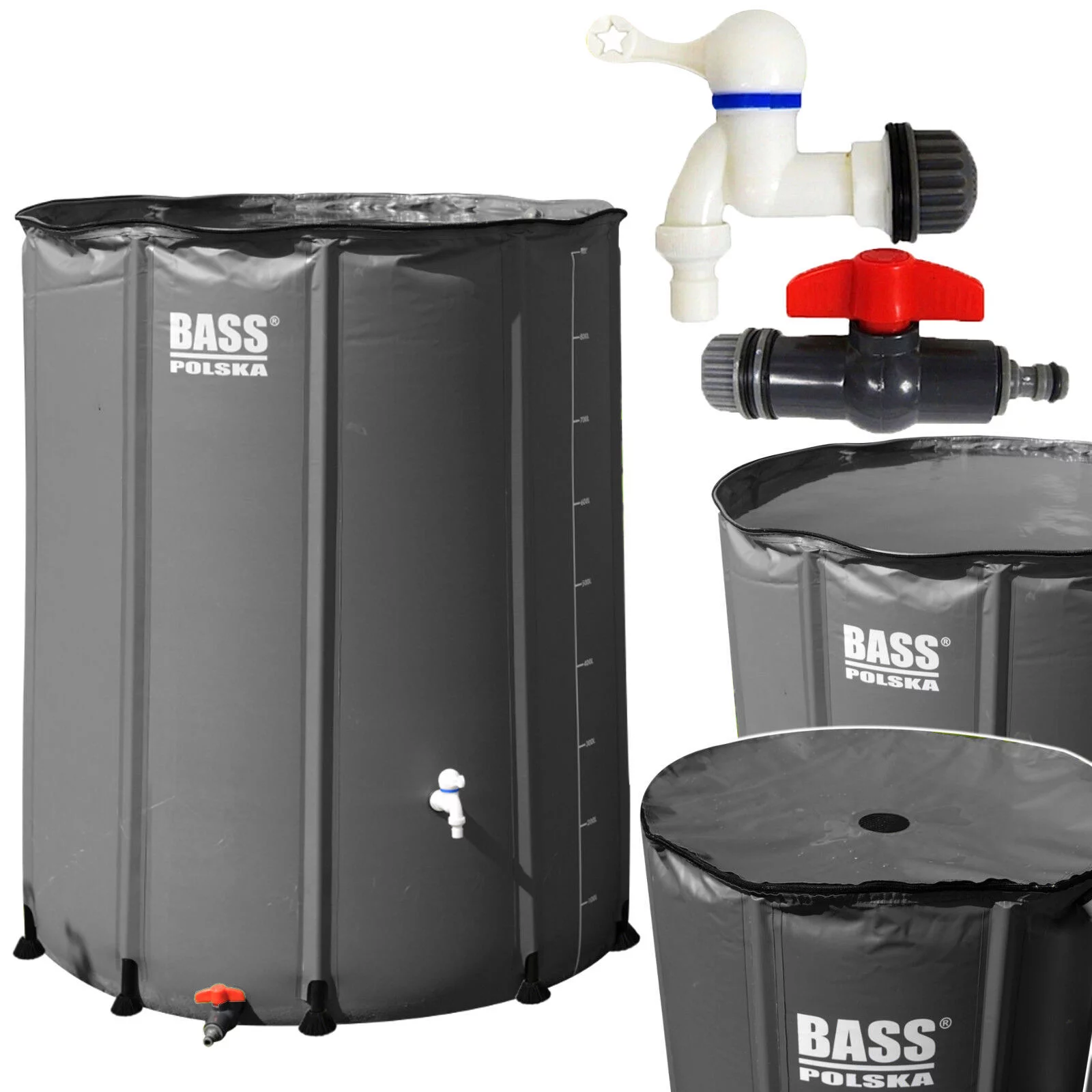 ZBIORNIK NA WODĘ ( deszczówkę ) 1000L SZARY