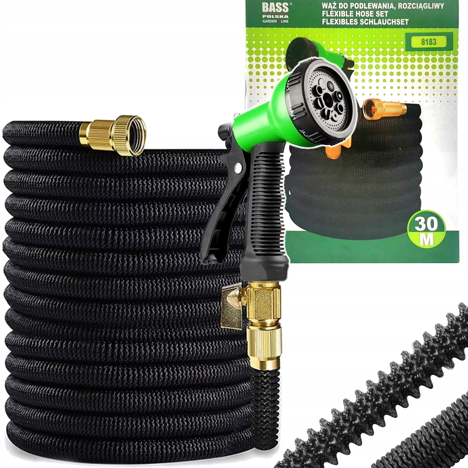 WĄŻ OGRODOWY ROZCIĄGLIWY 30m 79901