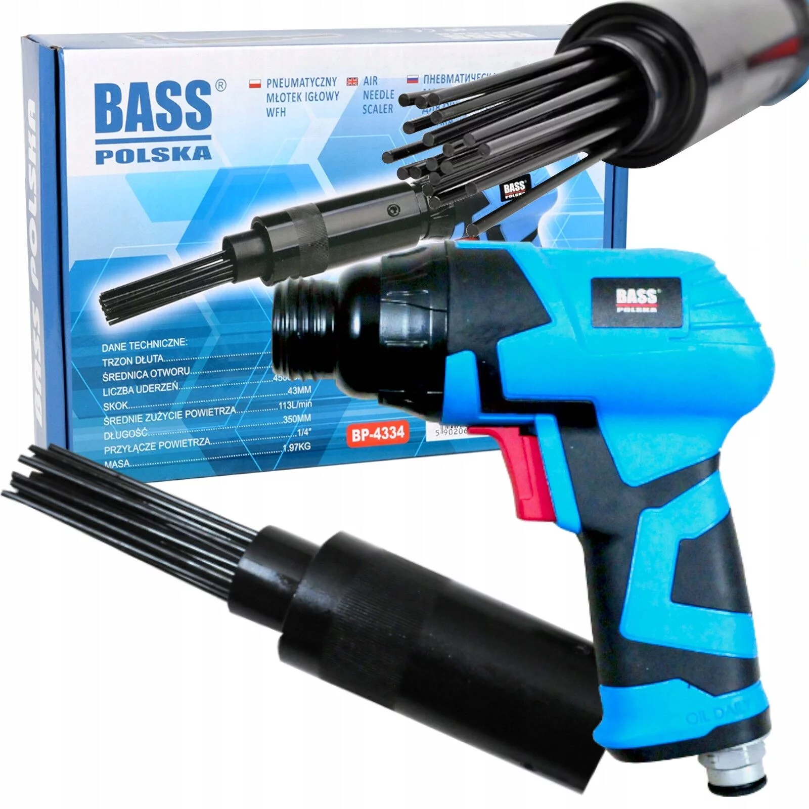 MŁOTEK PNEUMATYCZNY IGŁOWY 4334