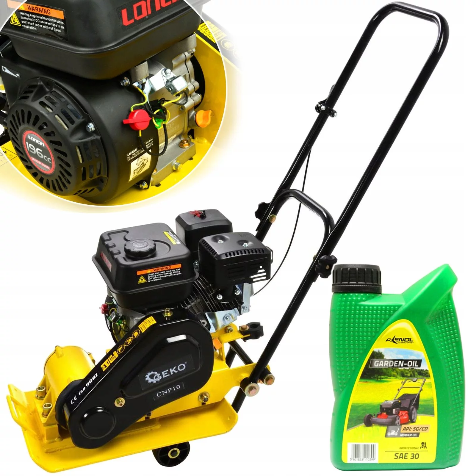 ZAGĘSZCZARKA SPALINOWA PŁYTOWA UBIJAK 60kg + OLEJ