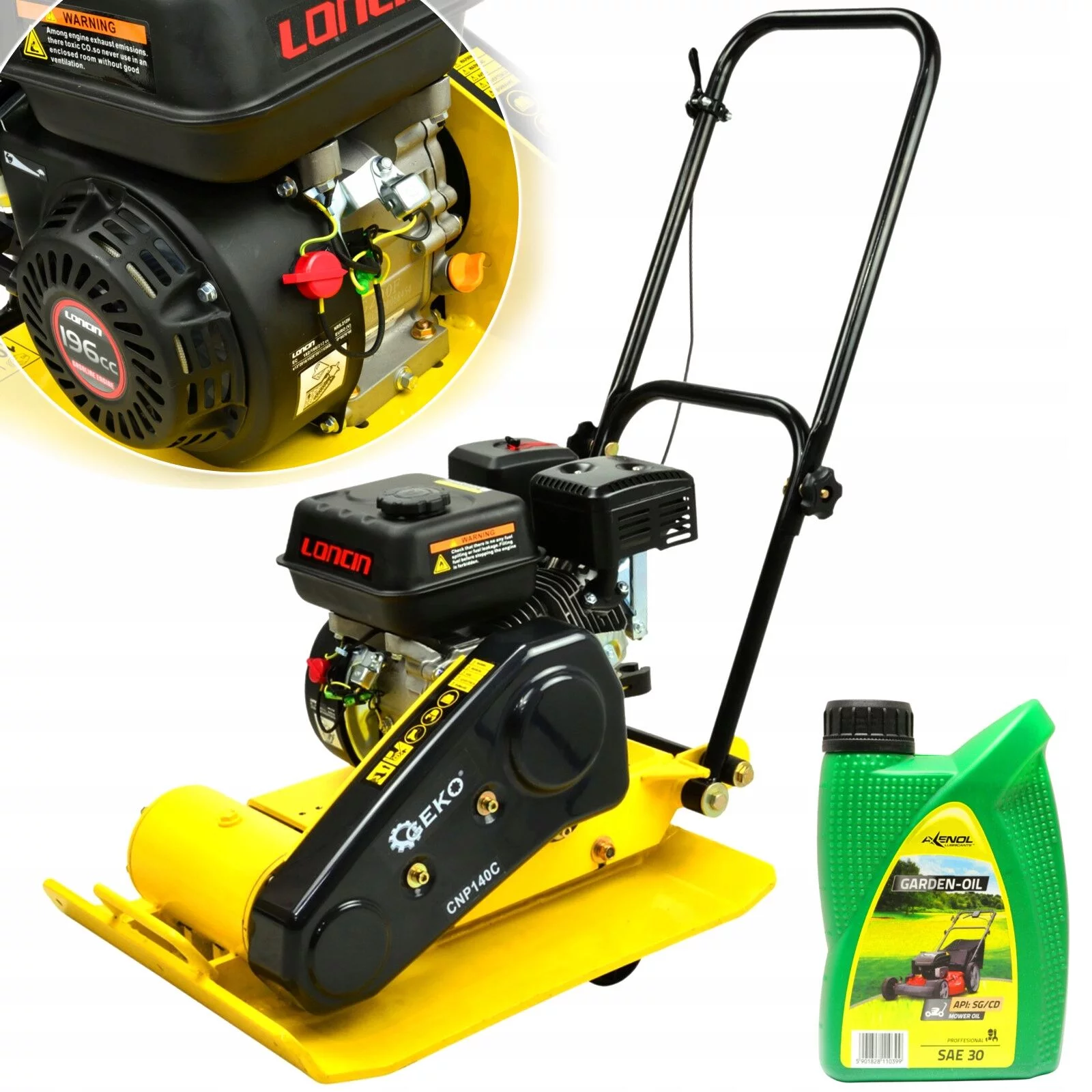 ZAGĘSZCZARKA SPALINOWA PŁYTOWA UBIJAK 106kg + OLEJ