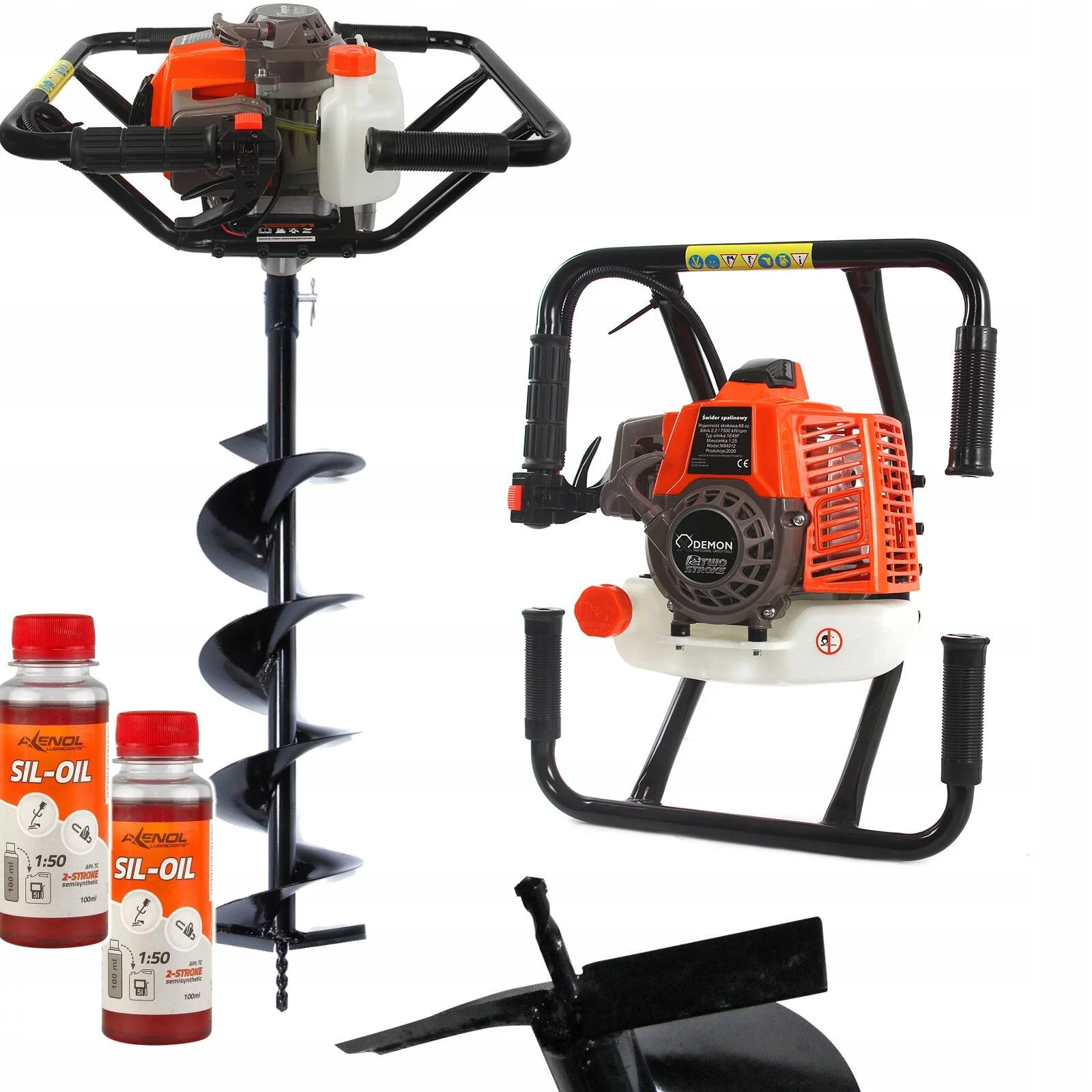 WIERTNICA GLEBOWA ŚWIDER SPALINOWY DEMON + WIERTŁO